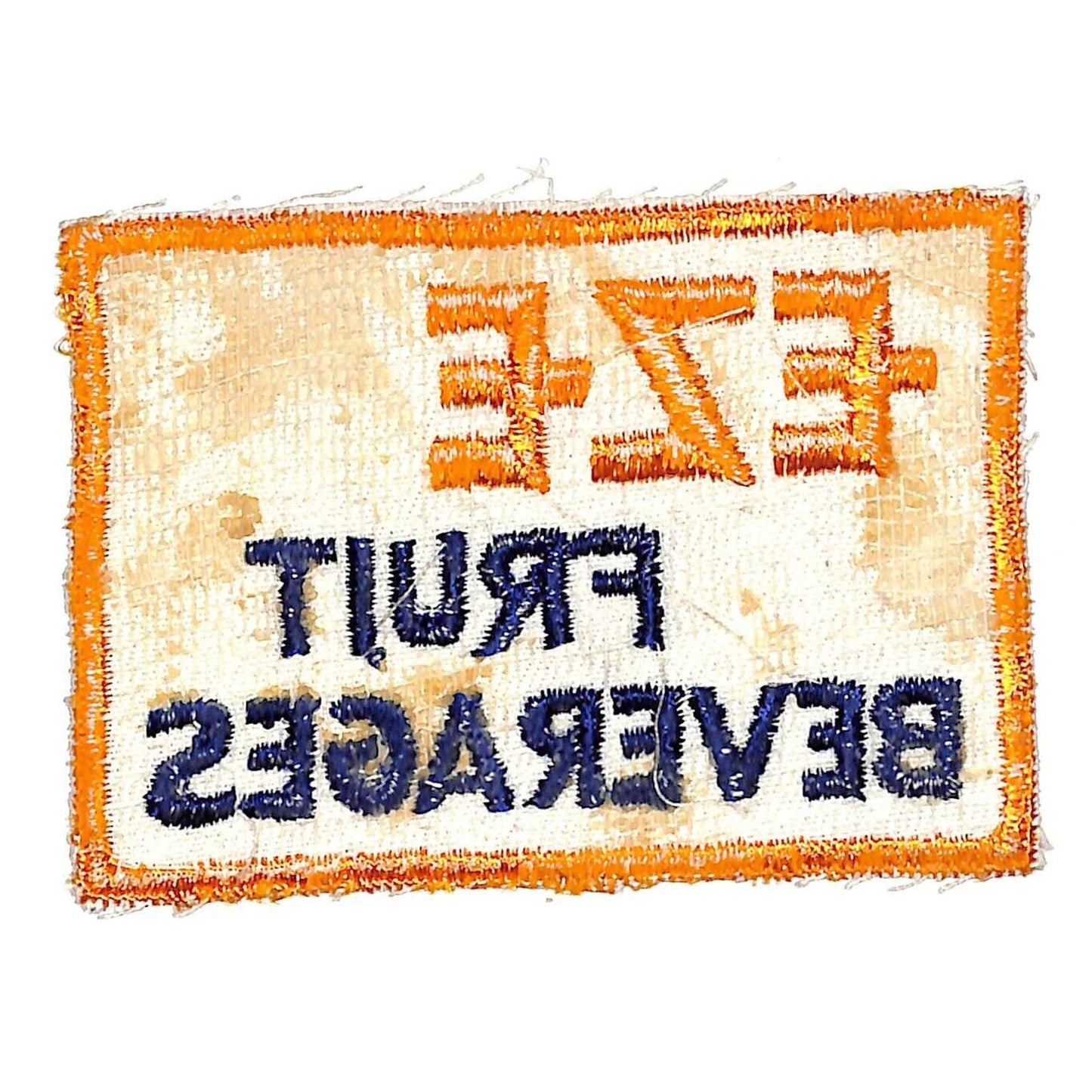 EZE Fruit Beverages Embroidered Soda Patch c1940's-50's Scarce VGC