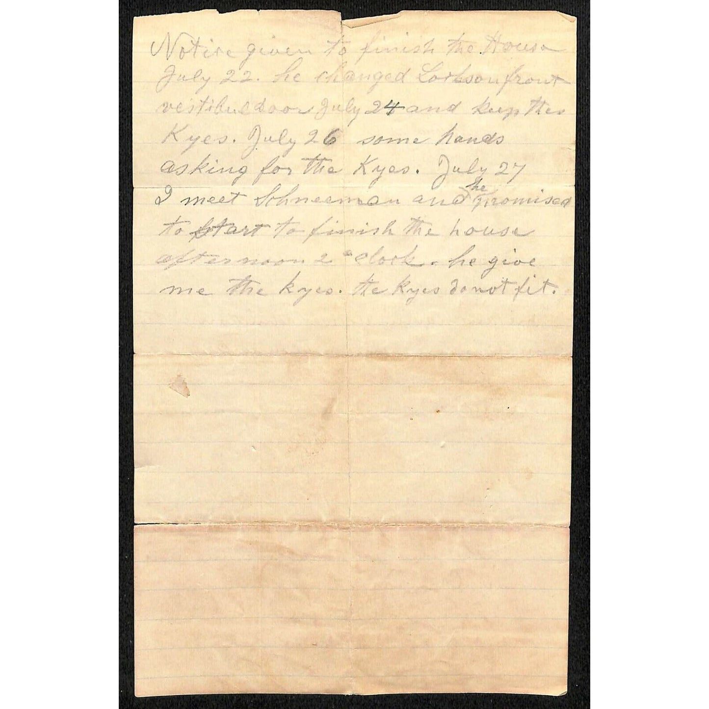 1897 Astoria LIC, NY Billhead Letterhead A. Schneemann Mason Builder