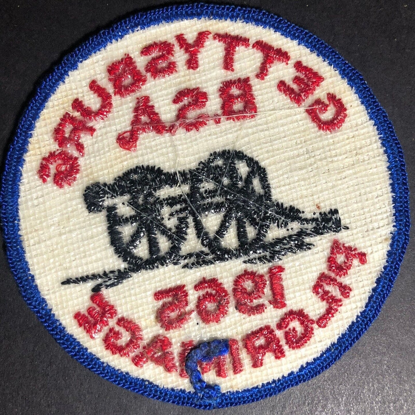 BSA Gettysburg Pilgrimage 1965 - Vintage Embroidered Patch - Scarce