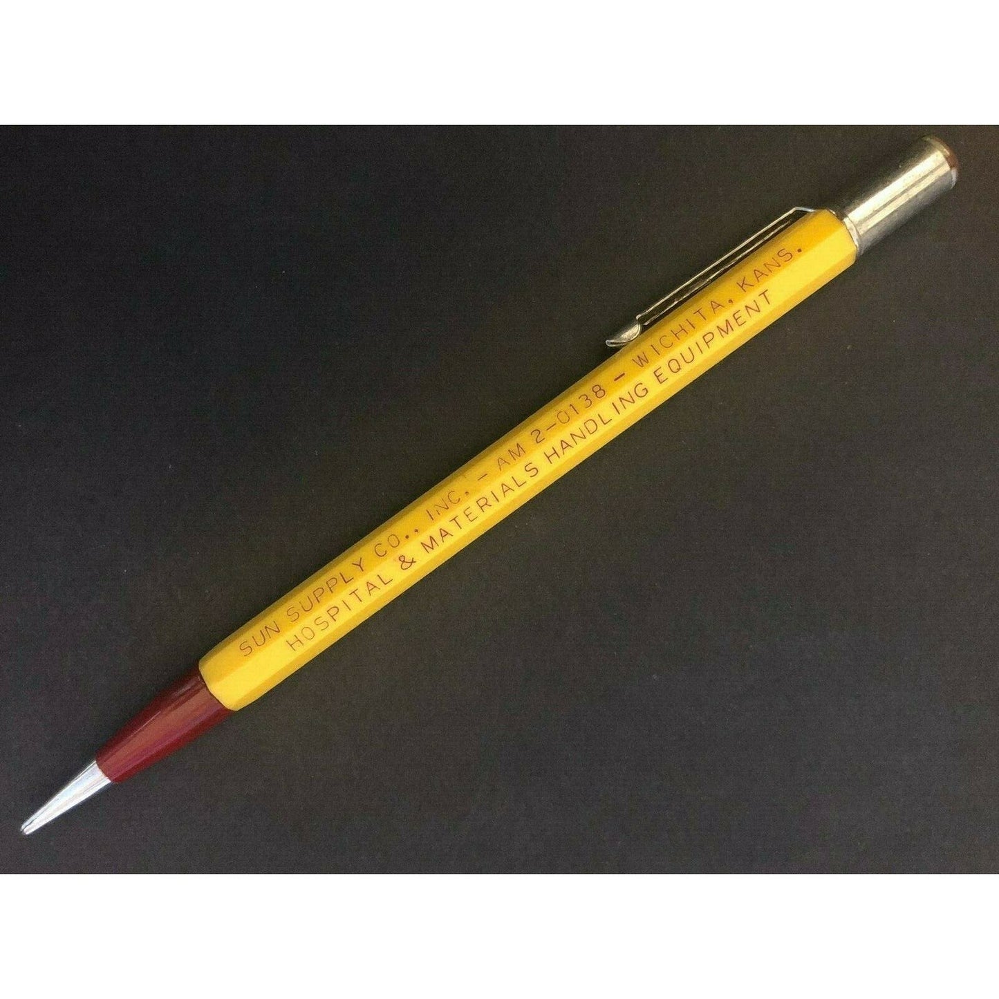 c1940's-50's "Sun Supply Co." Hospital Equipment Wichita, KS Mech. Adv. Pencil