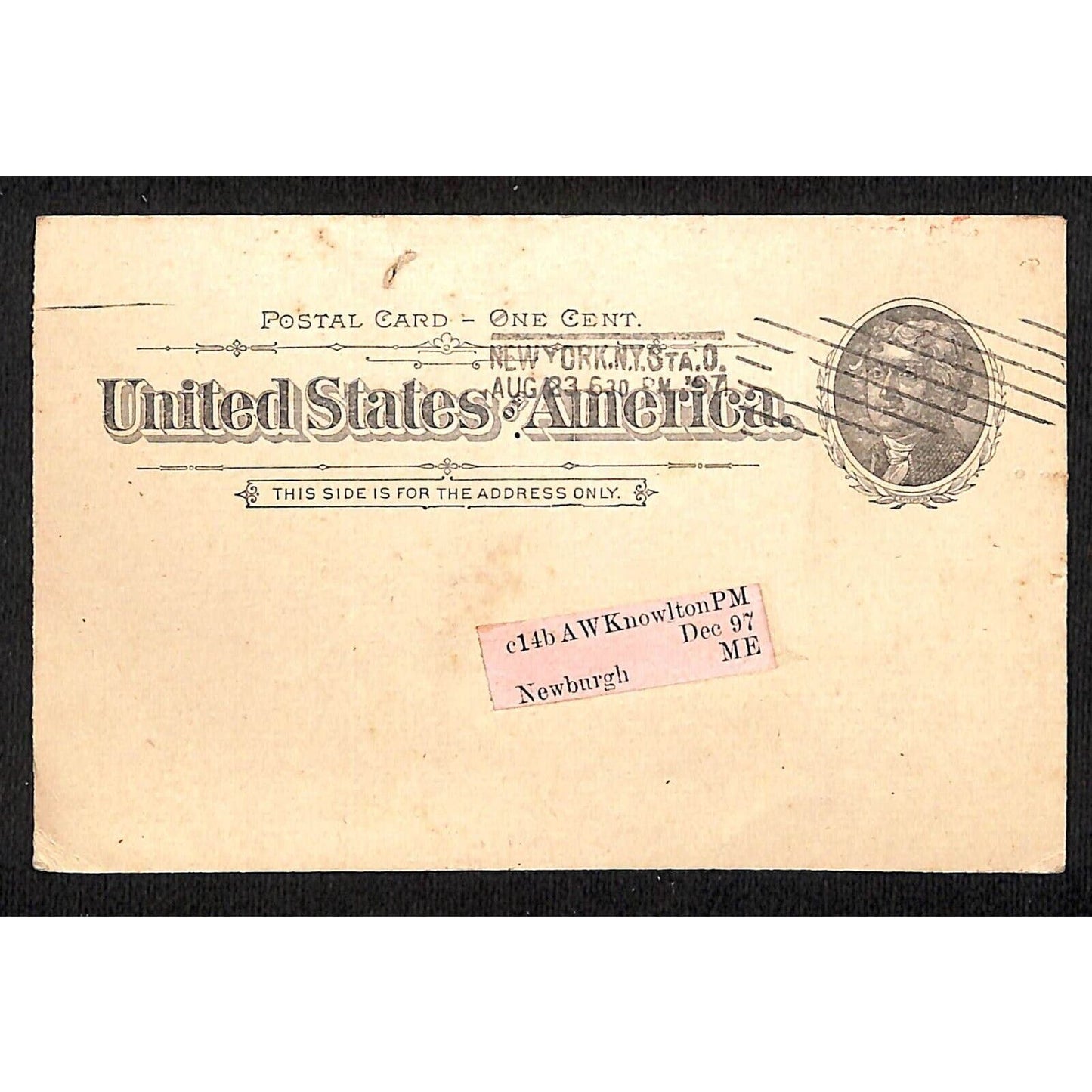 Demorest's Family Magazine 1897 Subscription Advertising Postal Card