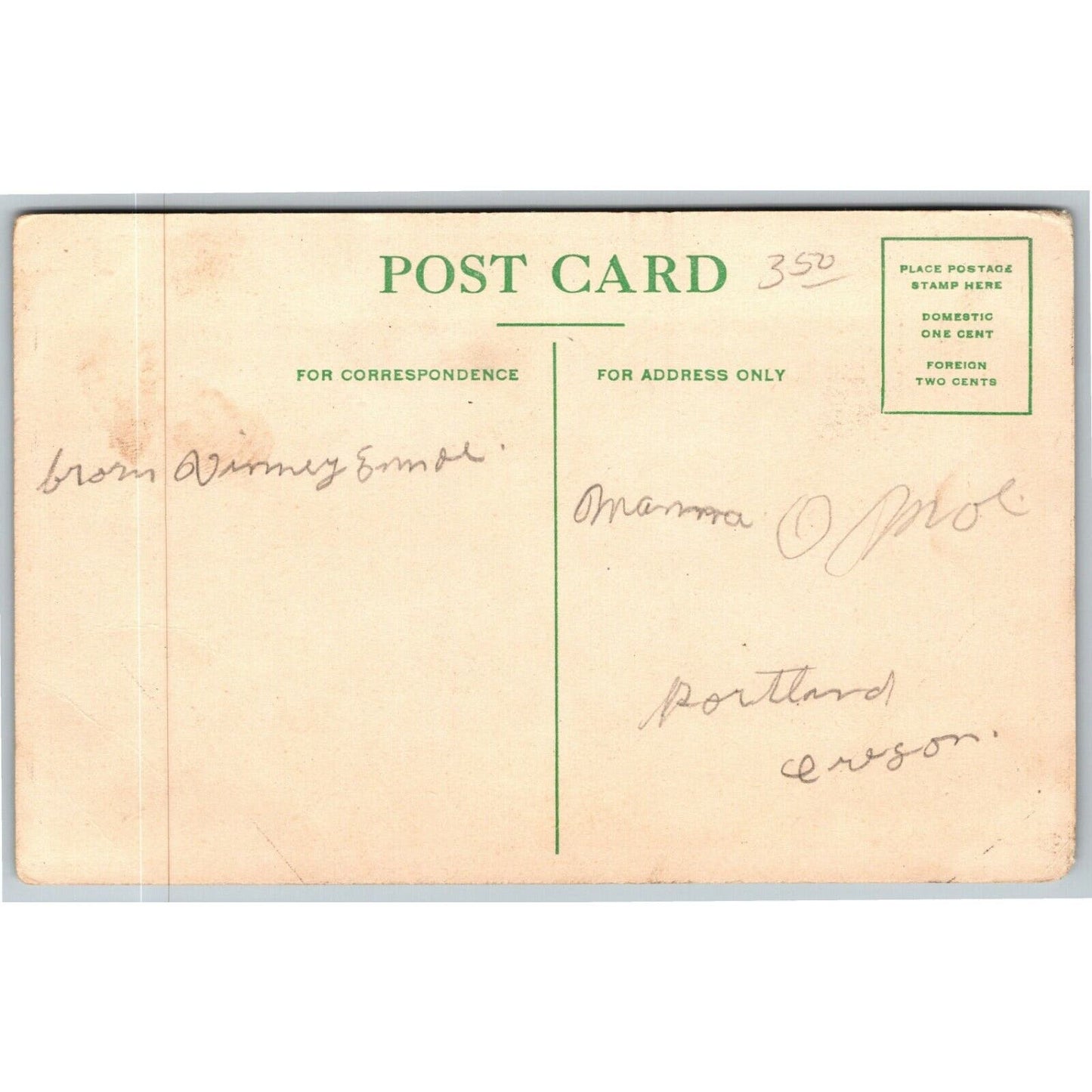 Vintage PPC Postcard - Oregon Chicken Ranch