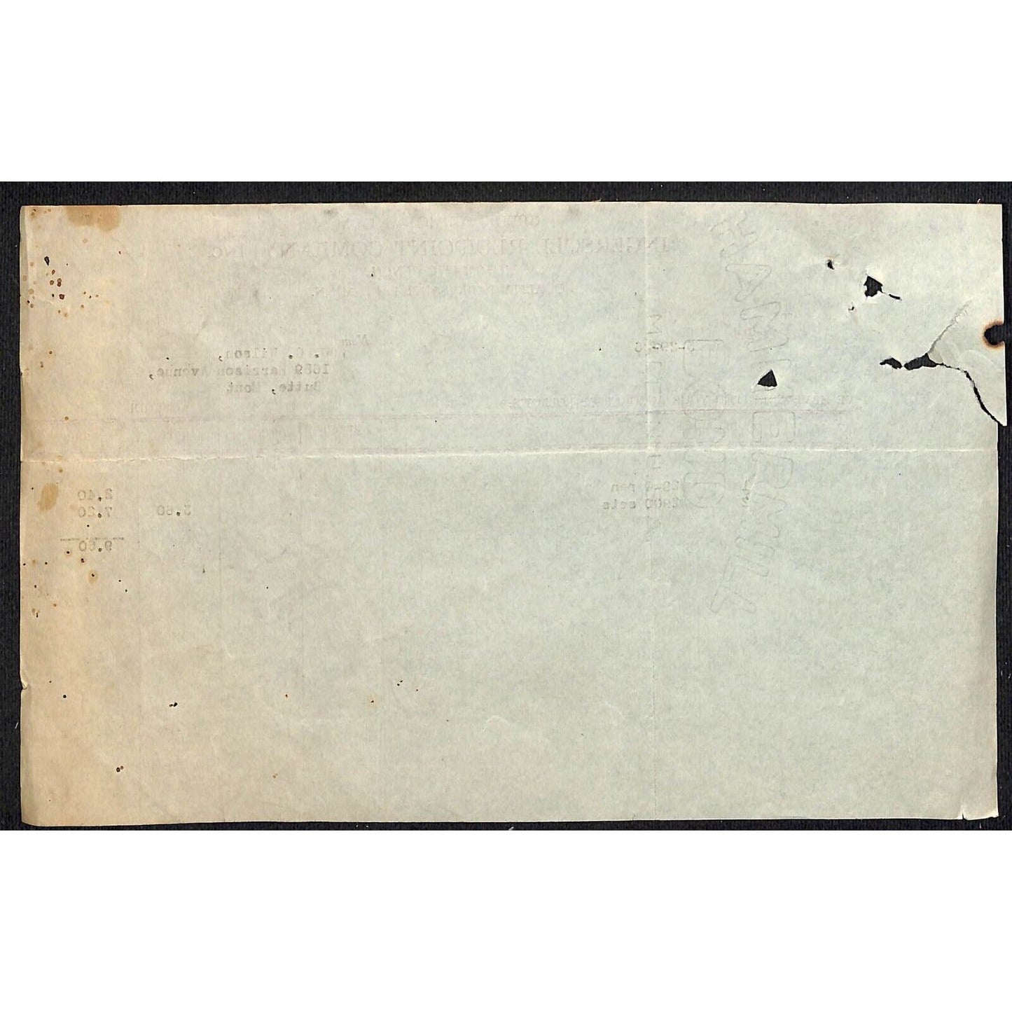 Ingersoll Redpoint Co. Butte Montana 1926 Billhead Letterhead - Wilson Drug