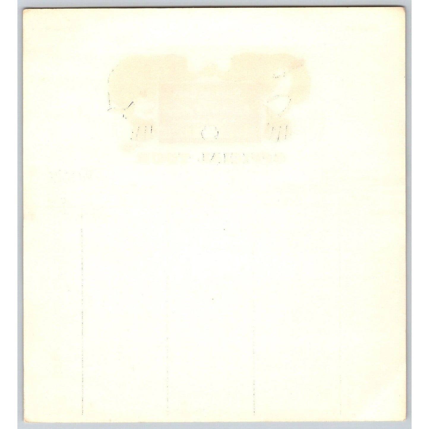 1954 Ringling Bros Barnum Bailey Circus Route Card Mongomery Gainesville