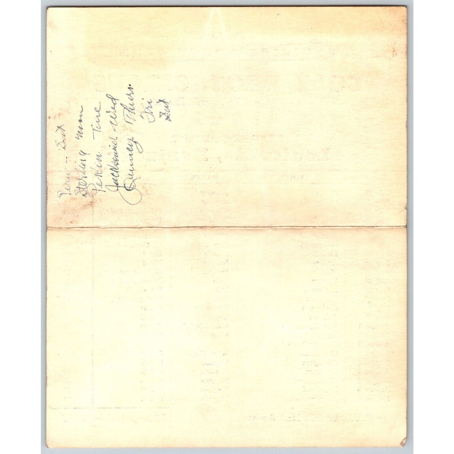 1941 Cole Bros Circus Route Card Virginia Indiana Missouri Illinois Ohio KY