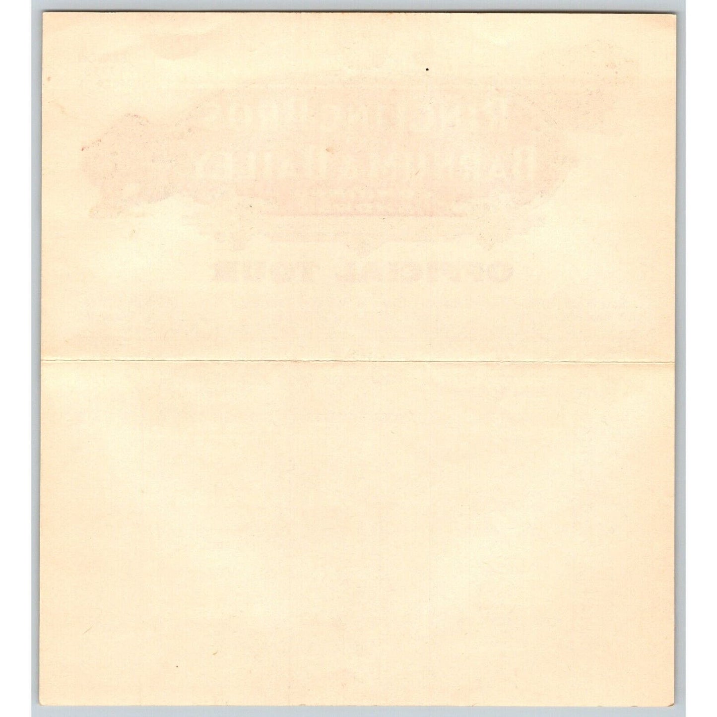 1950 Ringling Bros Barnum Bailey Circus Route Card Boston Baltimore Washington