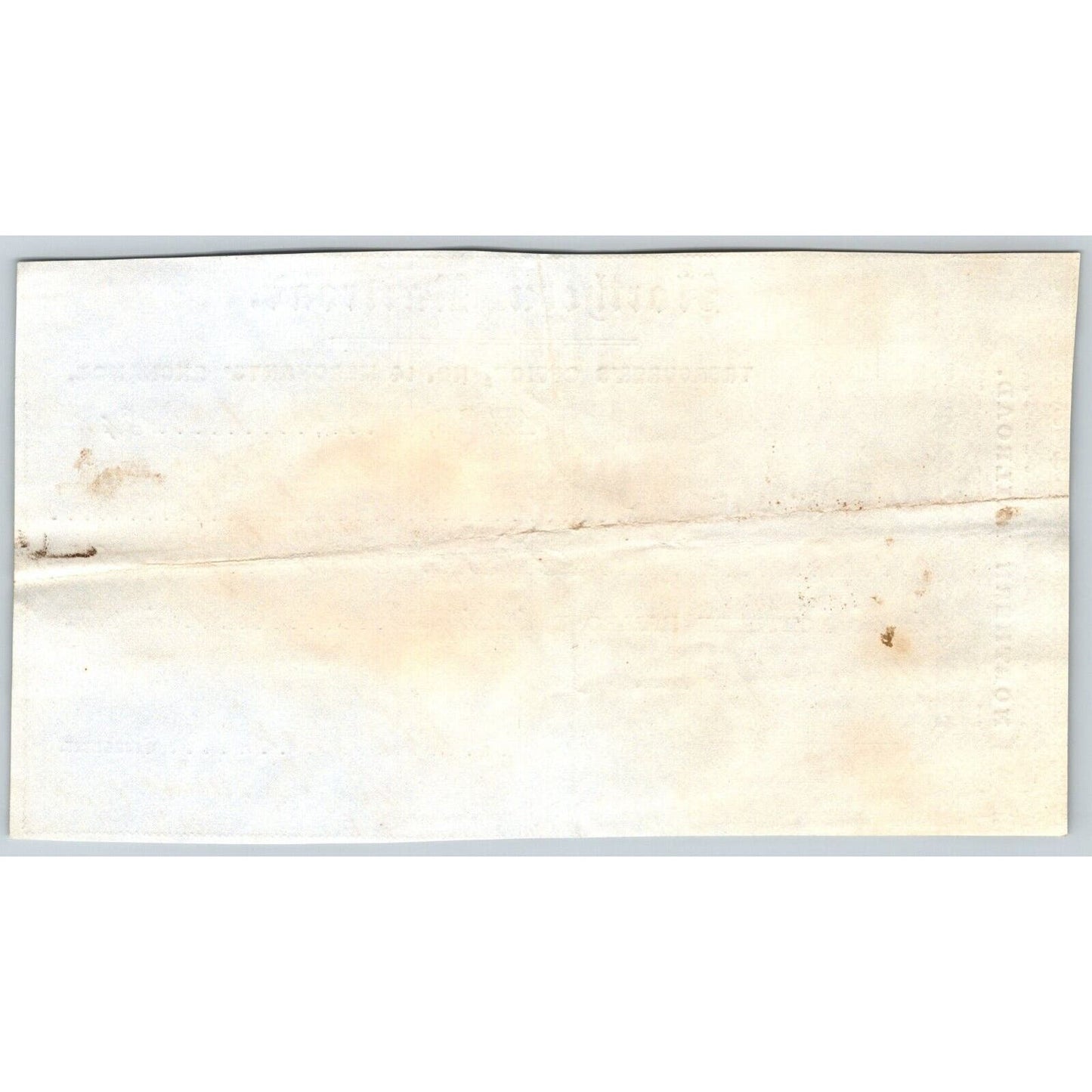 1845 Boston, MA Treasurer Receipt Northern Railroad Stock "Benjamin Huntington"