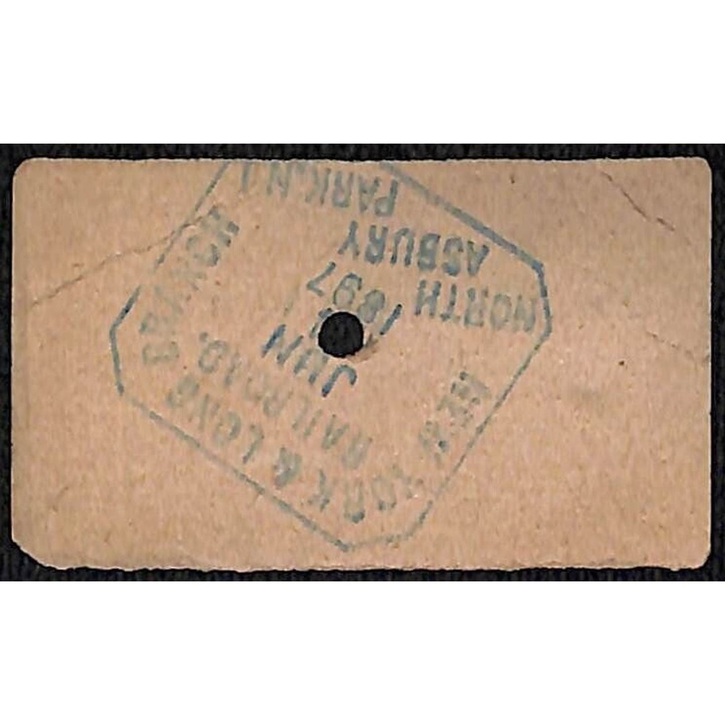 New York & Long Branch Railroad 1897 North Asbury Park to Rahway #190