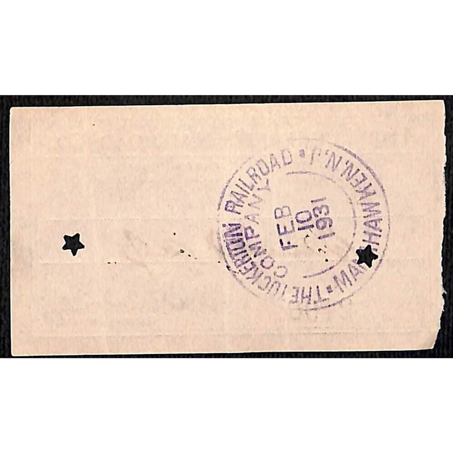 1931 Tuckerton Railroad Manahawken, NJ Group of 9 First Class Tickets