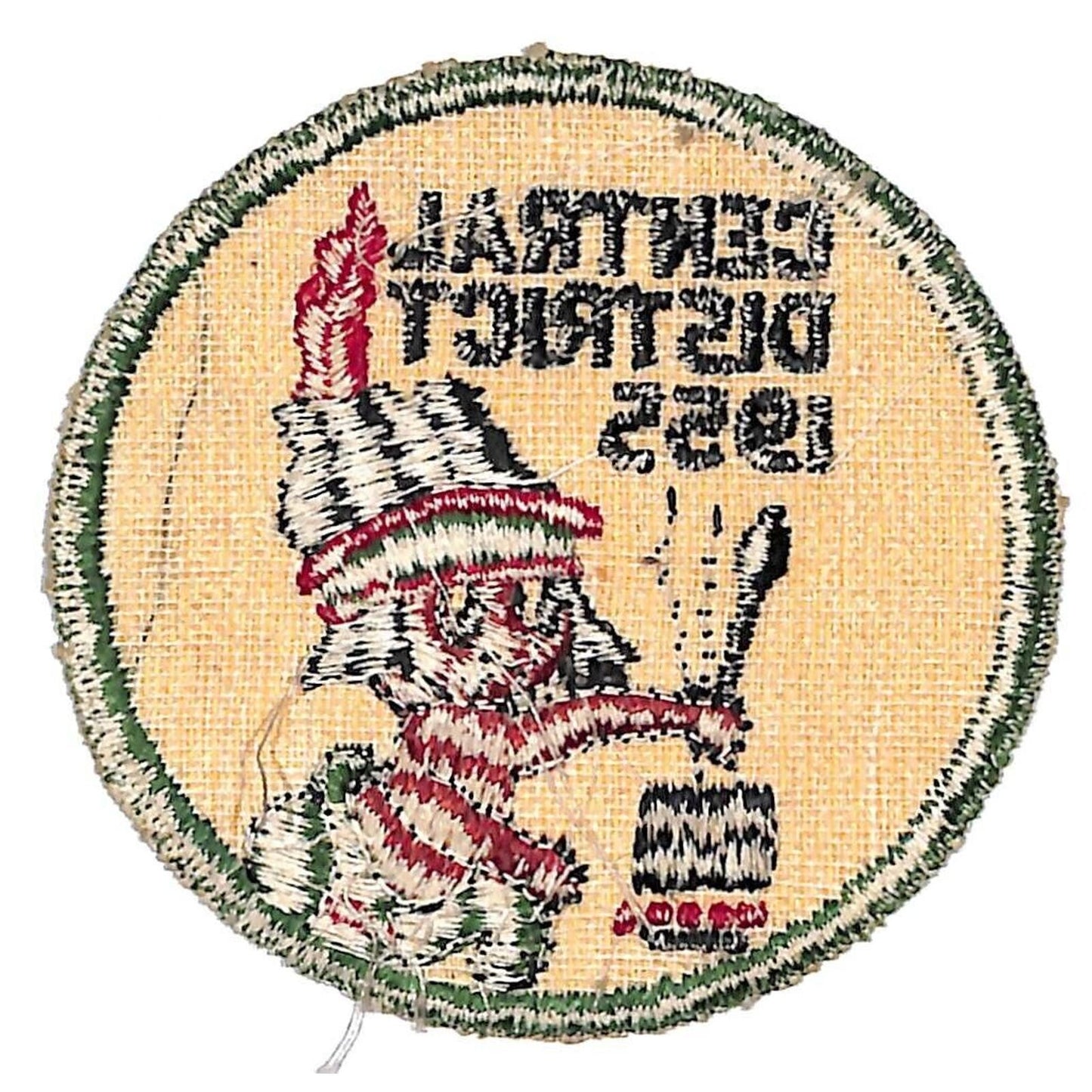 BSA Patch Piankeshaw Council Central District 1955 Boy Cooking Over Fire VGC