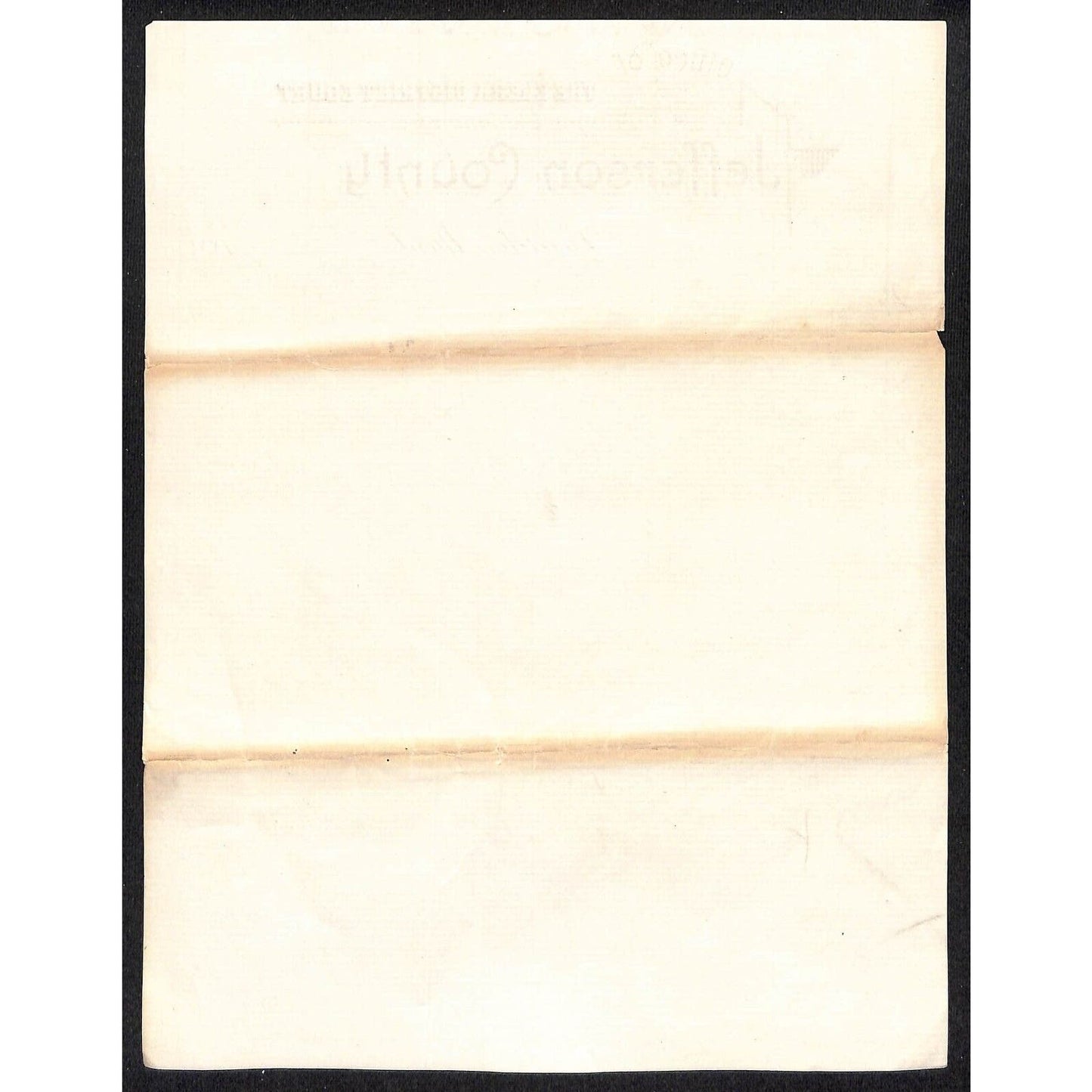 Boulder Montana Jefferson County Clerk District Court 1880's Letterhead