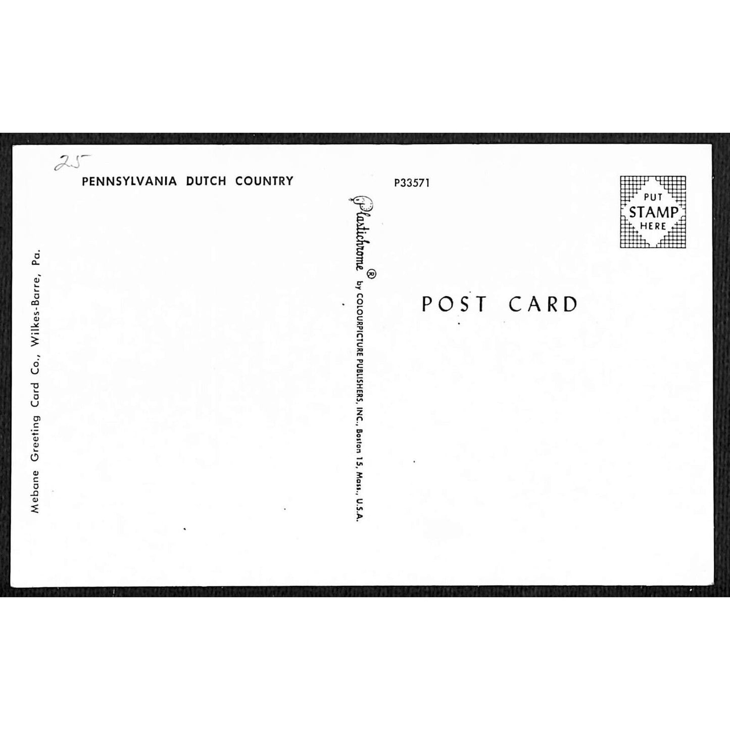 Greetings From York, PENN PA Postcard Dutch c1960's-70's NP VGC