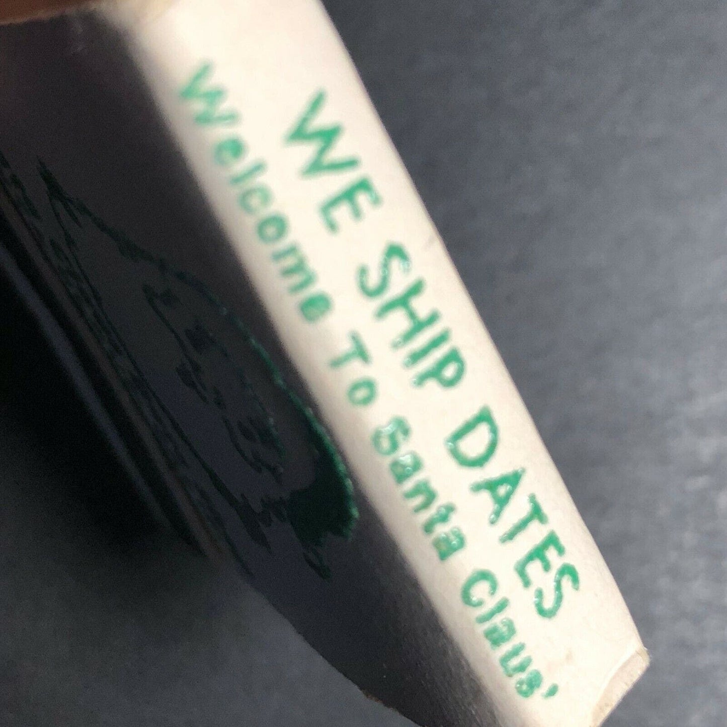 1960's-70's Full Matchbook "Santa Claus Date Shop" Santa Claus, CA