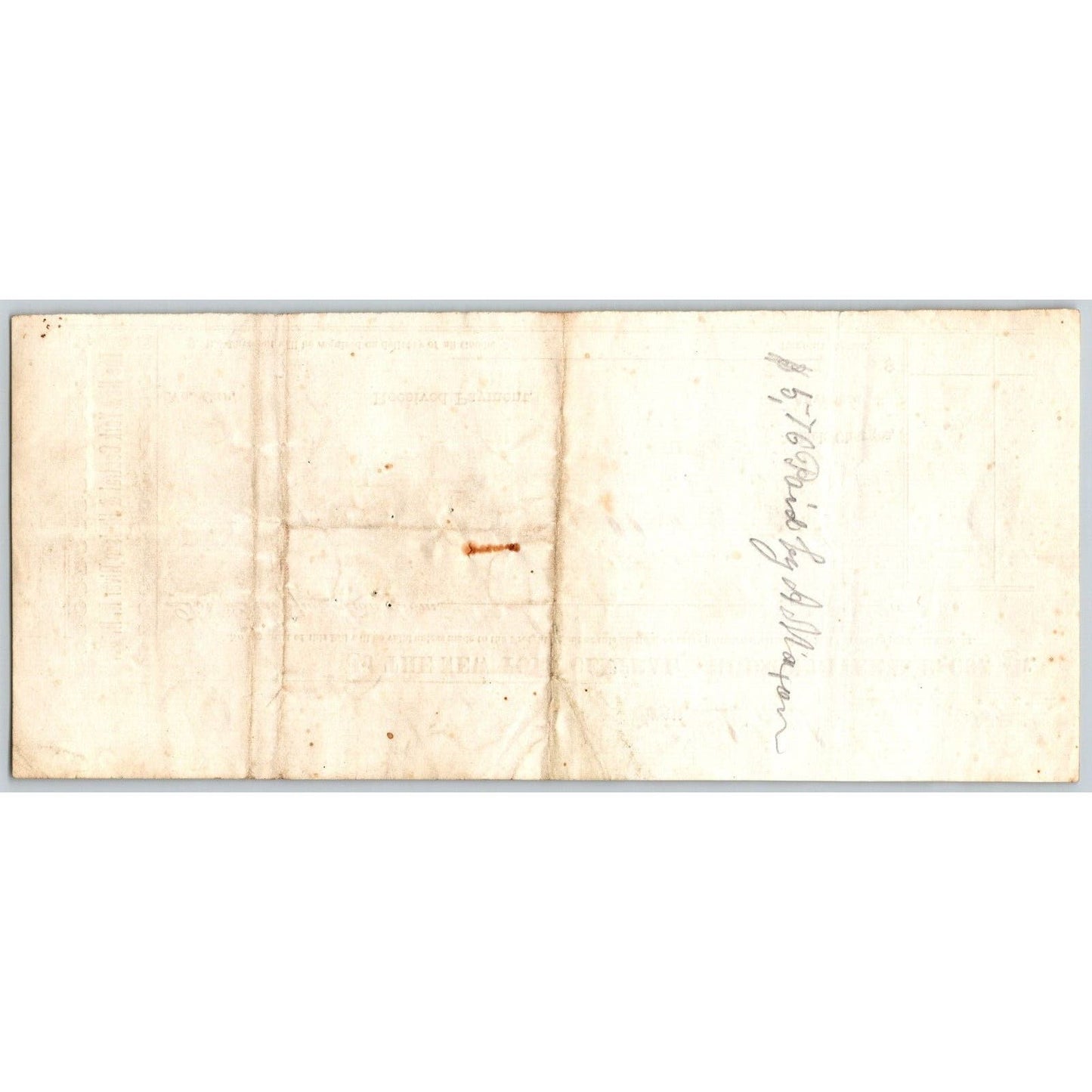 New York Central and Hudson River Railroad 1872 Freight Receipt to Troy Scarce