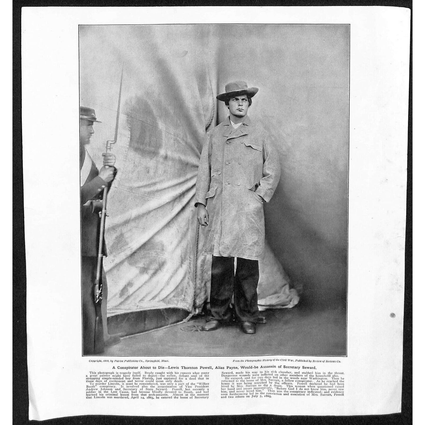 4 Vintage c1911 Civil War Reprint Sheets 11" x 12" Greenbow / Payne / 93rd NY