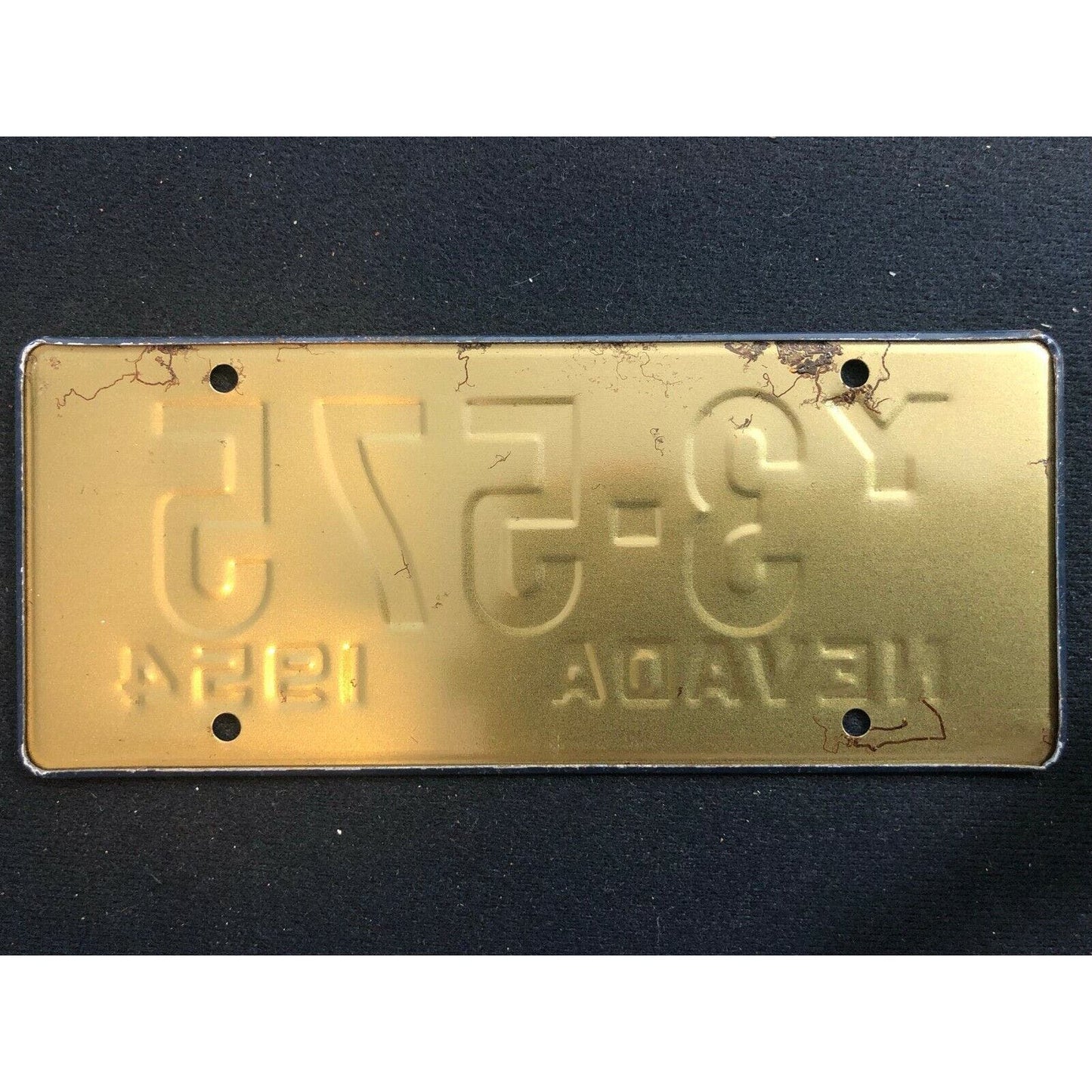 1953-54 General Mills Wheaties Tin Mini Bicycle License Plate - Nevada