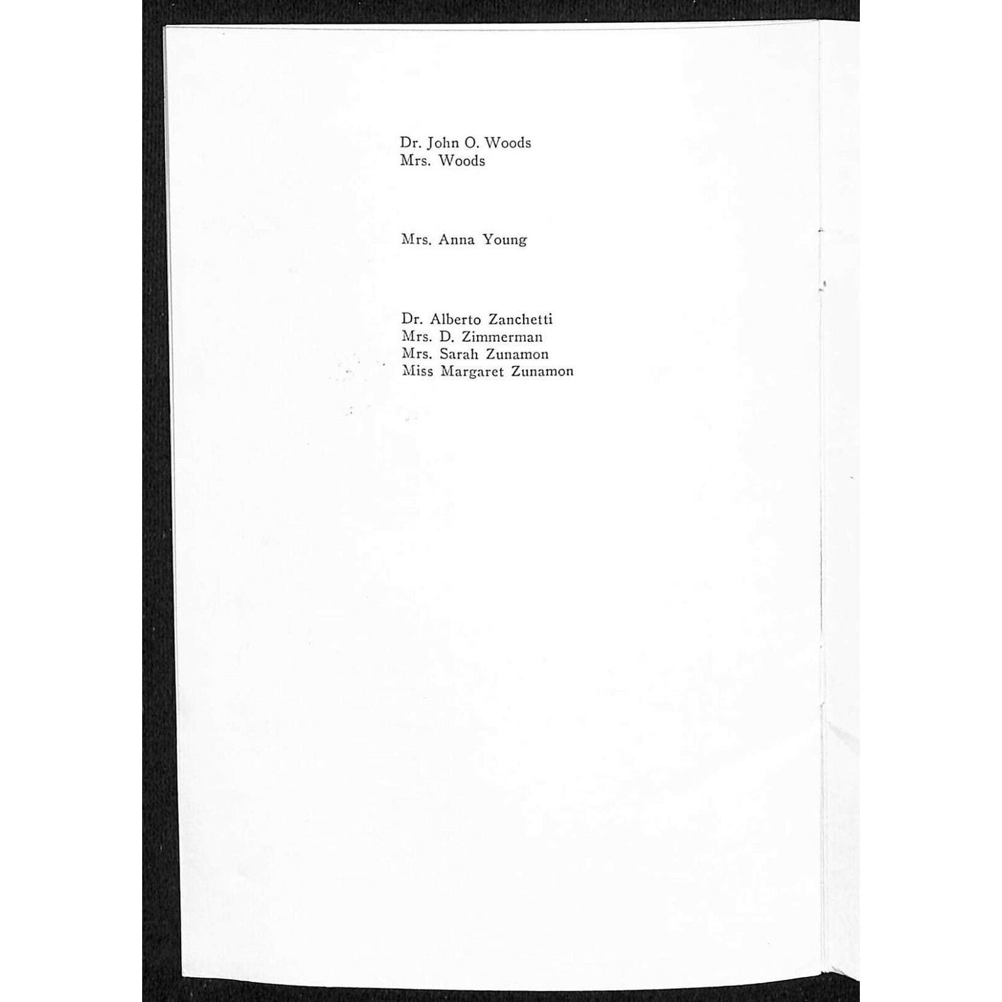 1954 Cunard Queen Mary Cruise Line Cabin Passenger List 9/8 to Cherbourg + VGC
