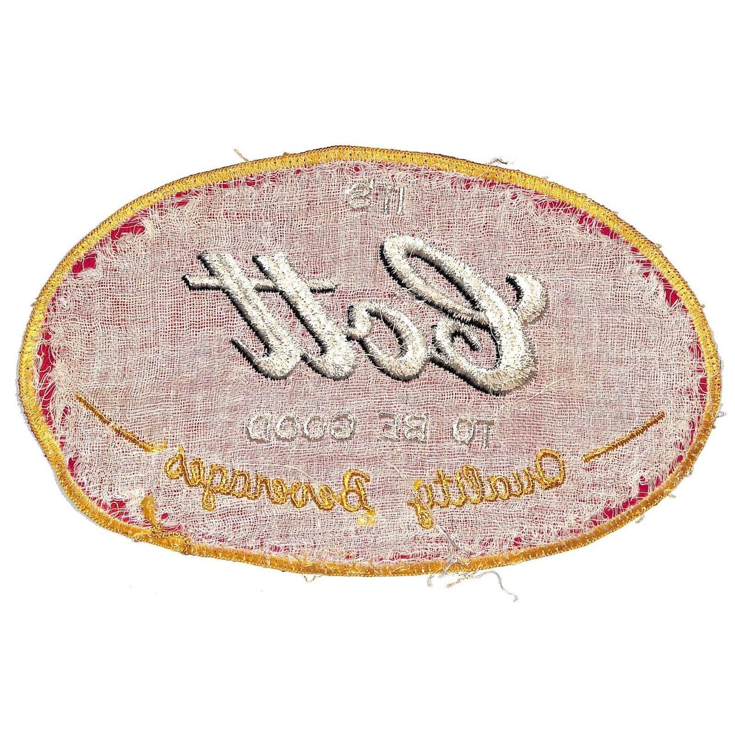 It's Cott To Be Good Large Embroidered Soda Patch c1950's-60's VGC - Very Scarce