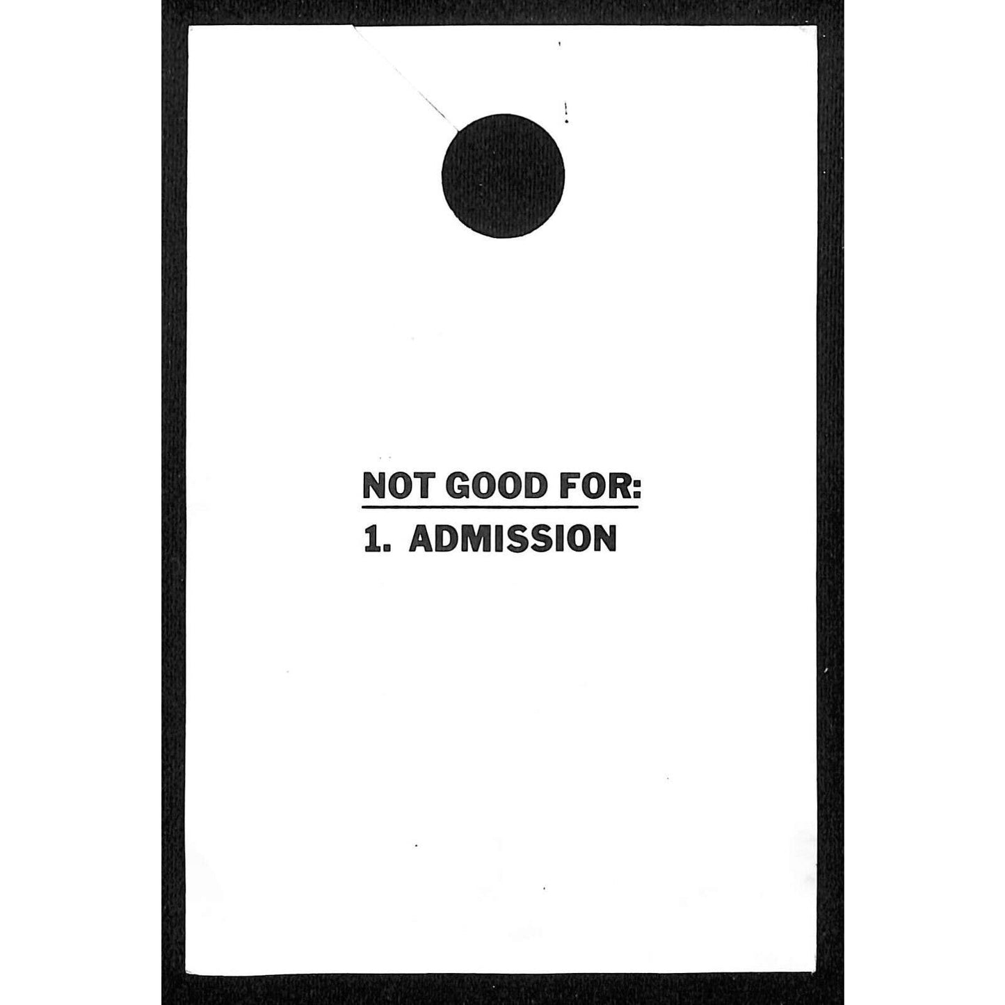 2001 Brickyard 400 Large Hanging Media Parking Infield Pass #0804