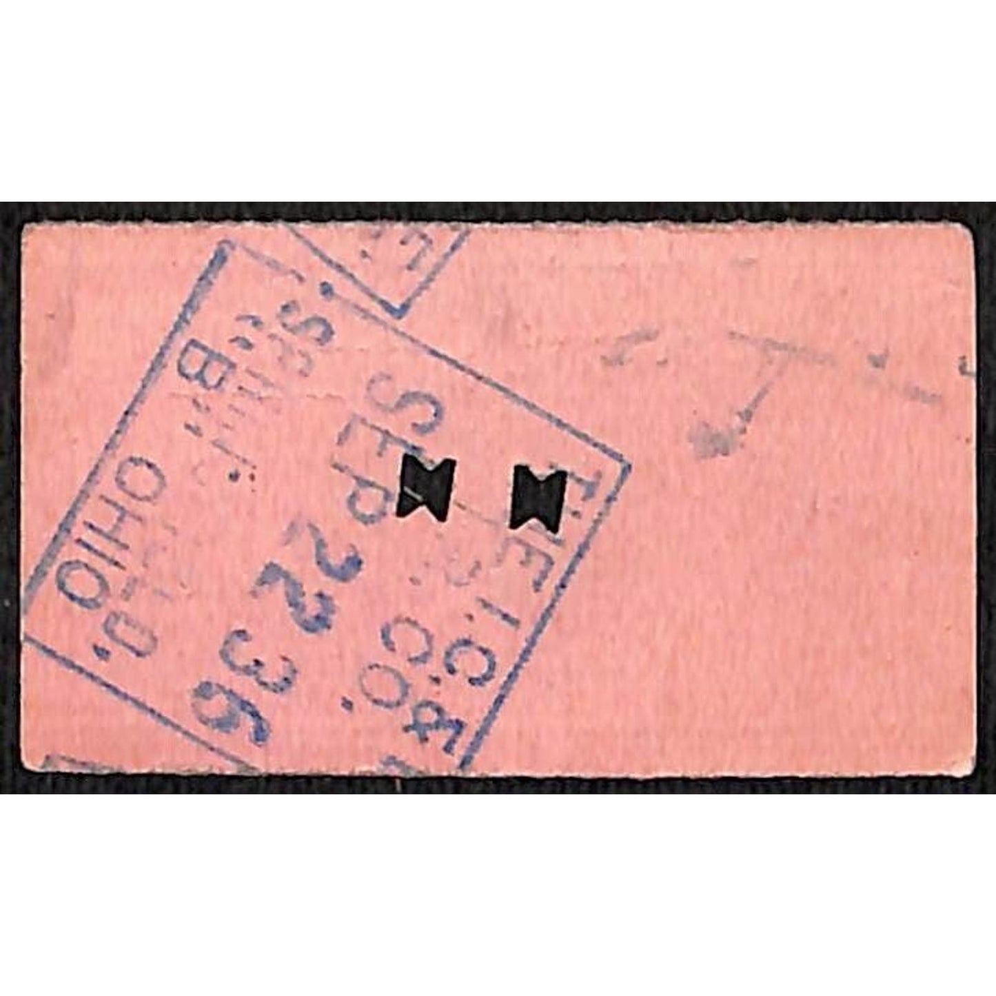 Cincinnati & Lake Erie Railroad 1936 Ticket Springfield Columbus #25862