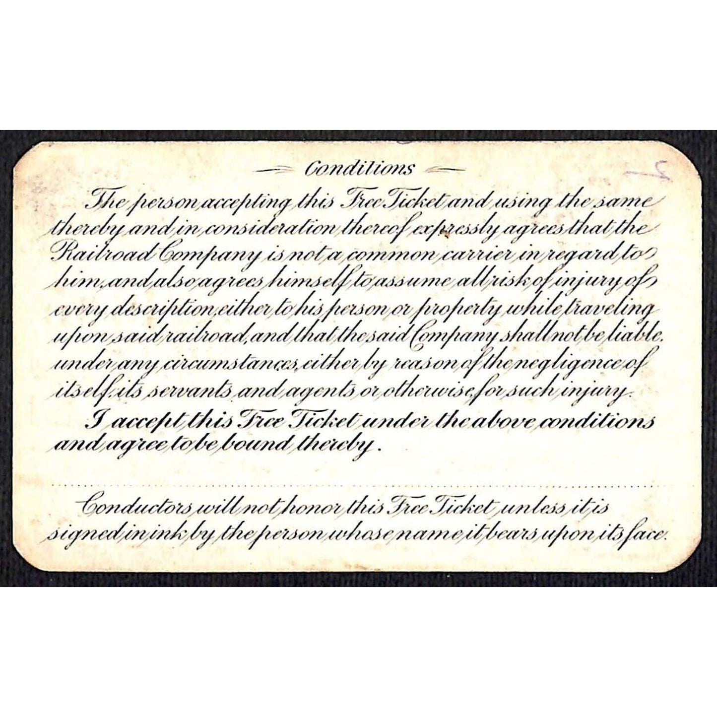 1905 Maine Central Railroad Yearly Pass #A970 - Scarce