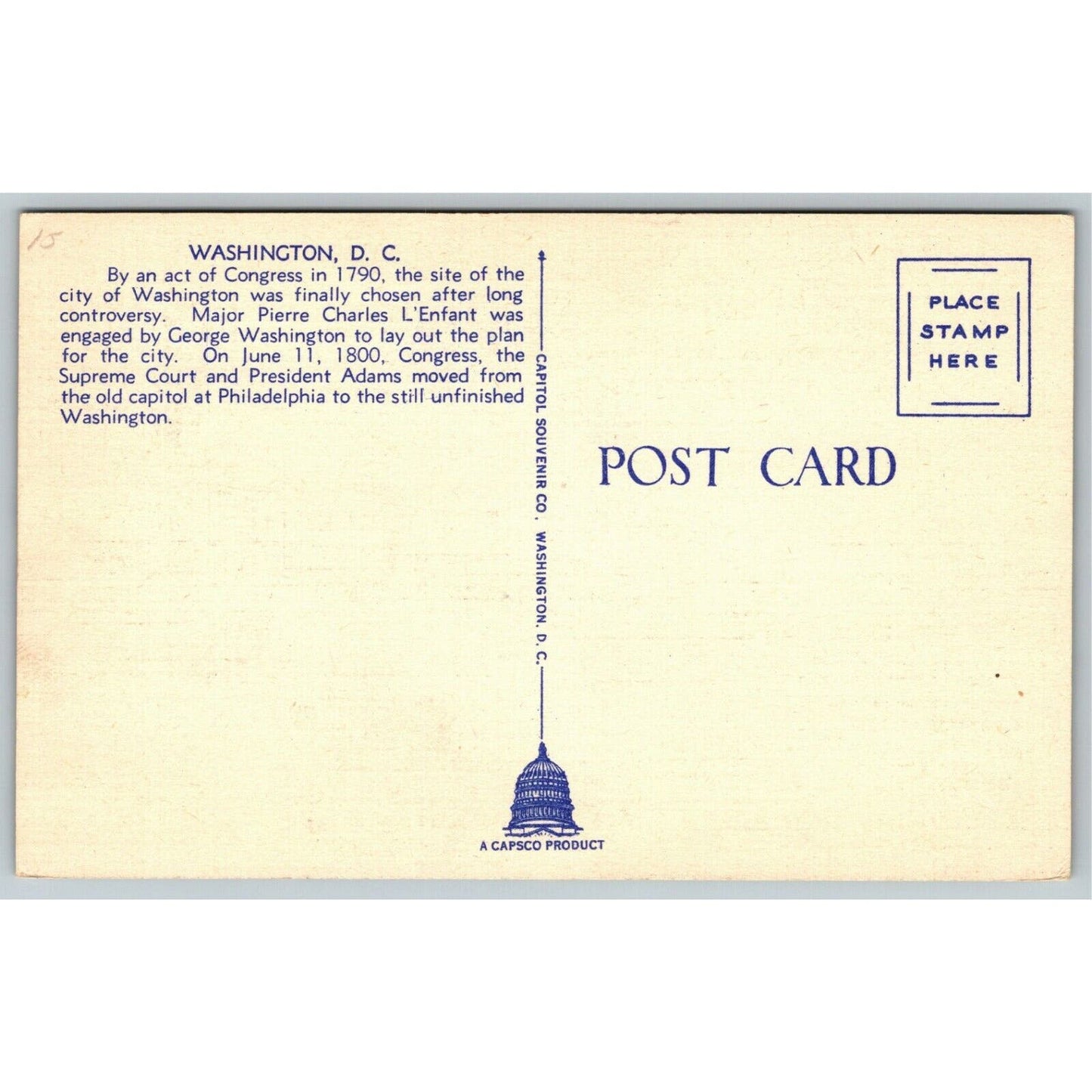 Vintage Linen Multiview Postcard Greetings from Washington, DC - Unposted VGC