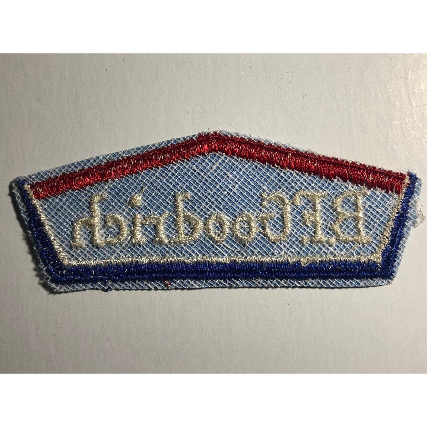 BF Goodrich Vintage Embroidered Patch (Red Top) c1970's VGC