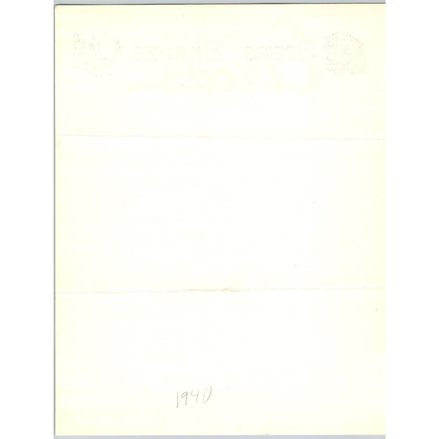 Beers Barnes Circus Letterhead c1940 Lion Elephant Scarce