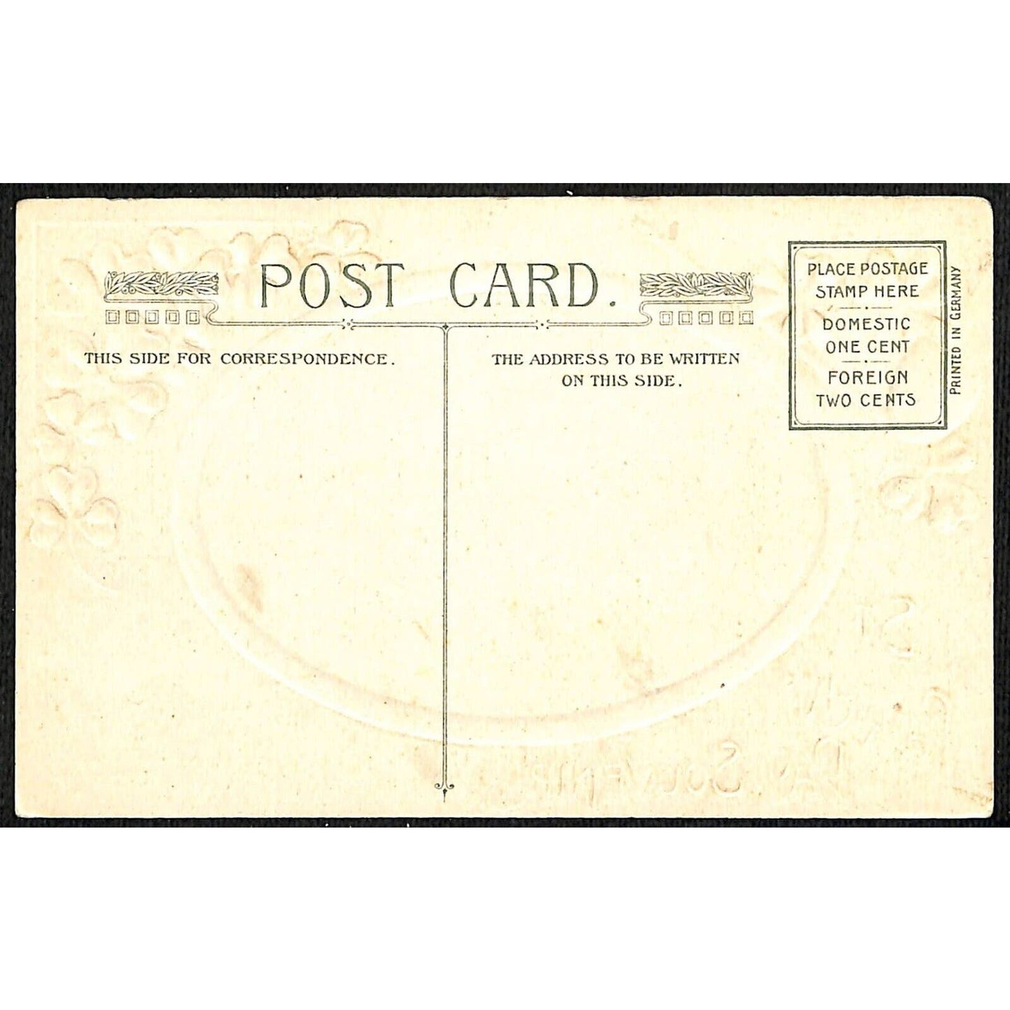 St. Patrick's Day Postcard Upper Lake Killarney Clover Embossed NP c1910-15