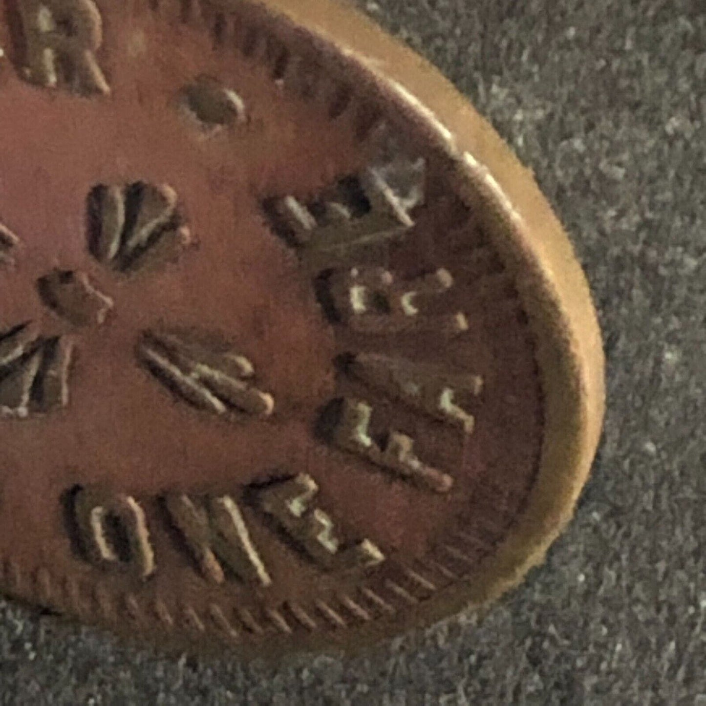 North Braddock (PA) Brass G/F One Fare Transit Token -- 21mm
