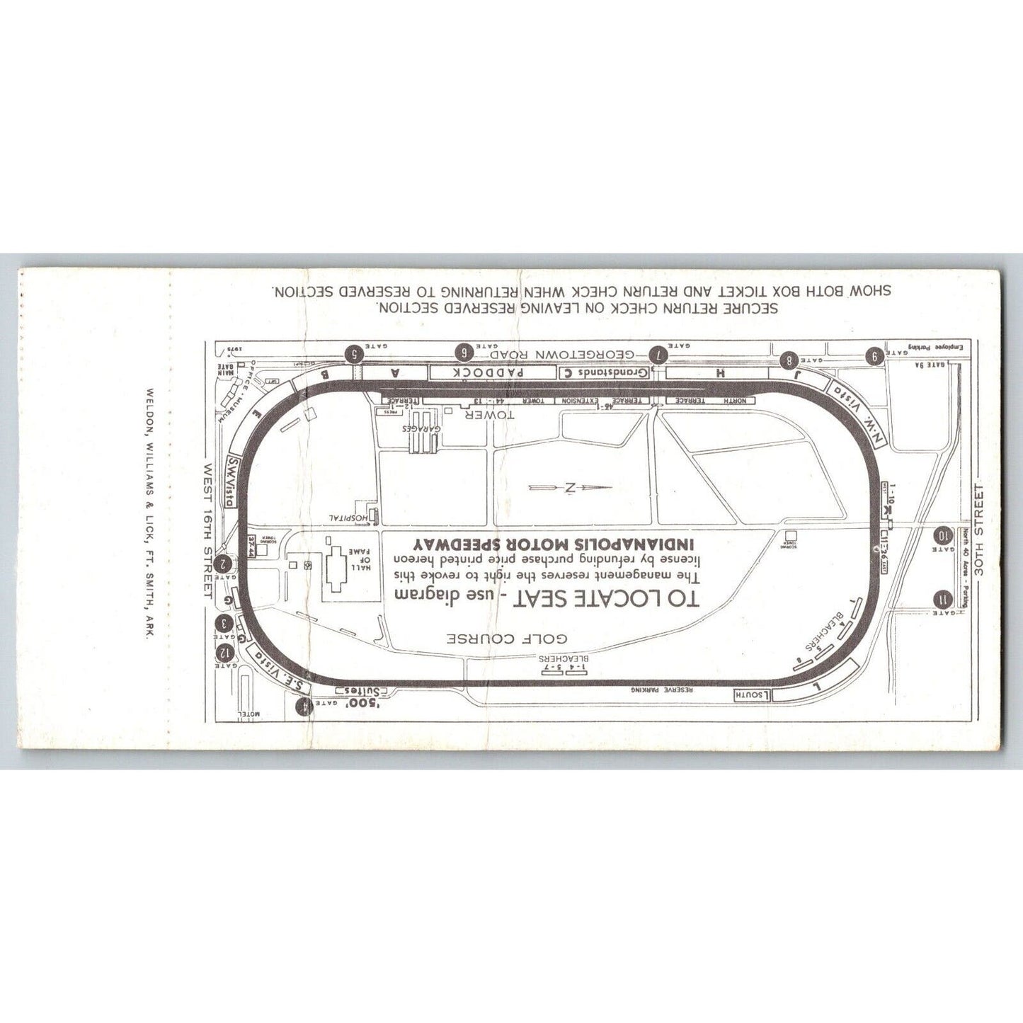 1977 Indianapolis 500 Ticket Stub w/Johnny Rutherford Racing IMS Seat 9