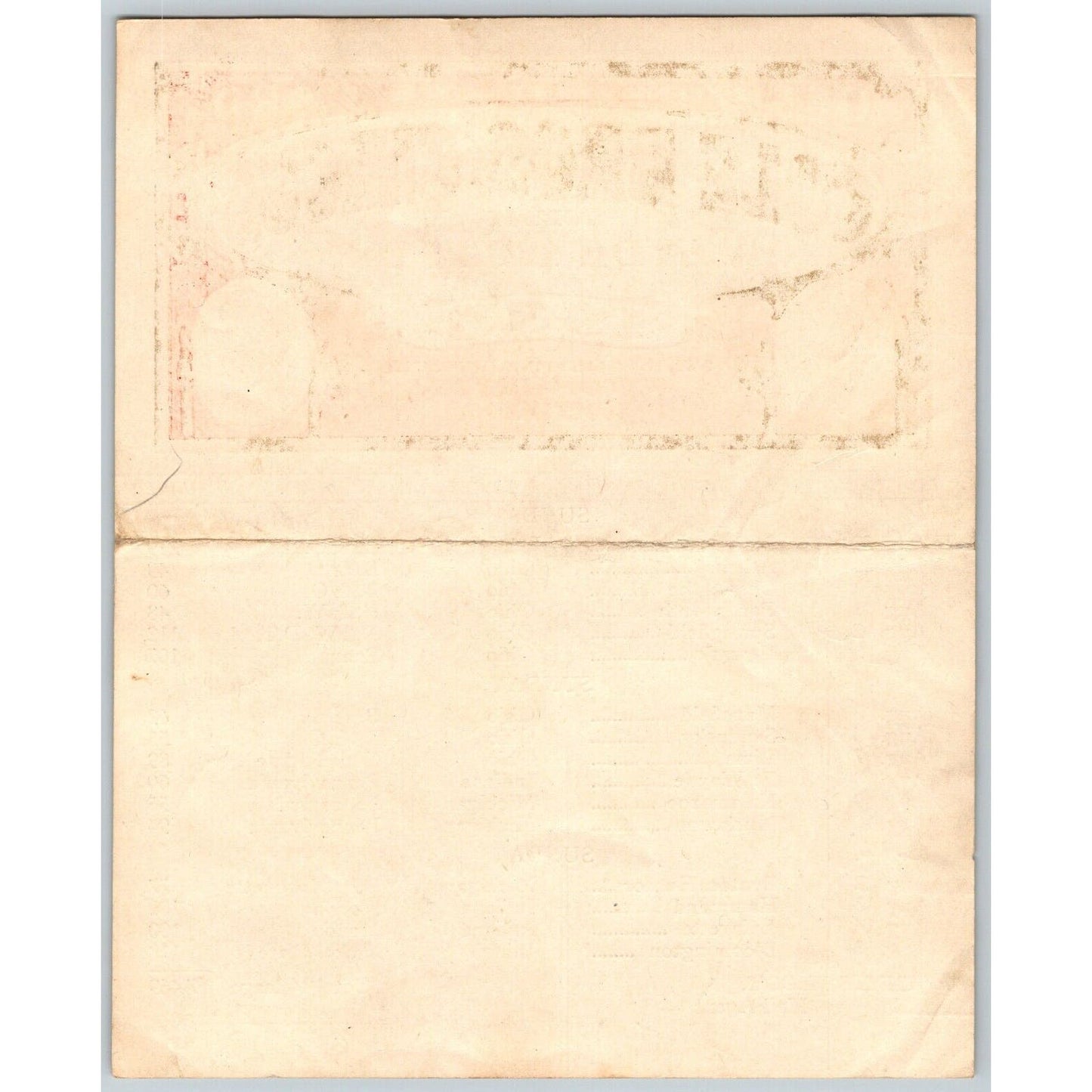 1935 Cole Bros with Clyde Beatty Circus Route Card OH IN MI IN IL