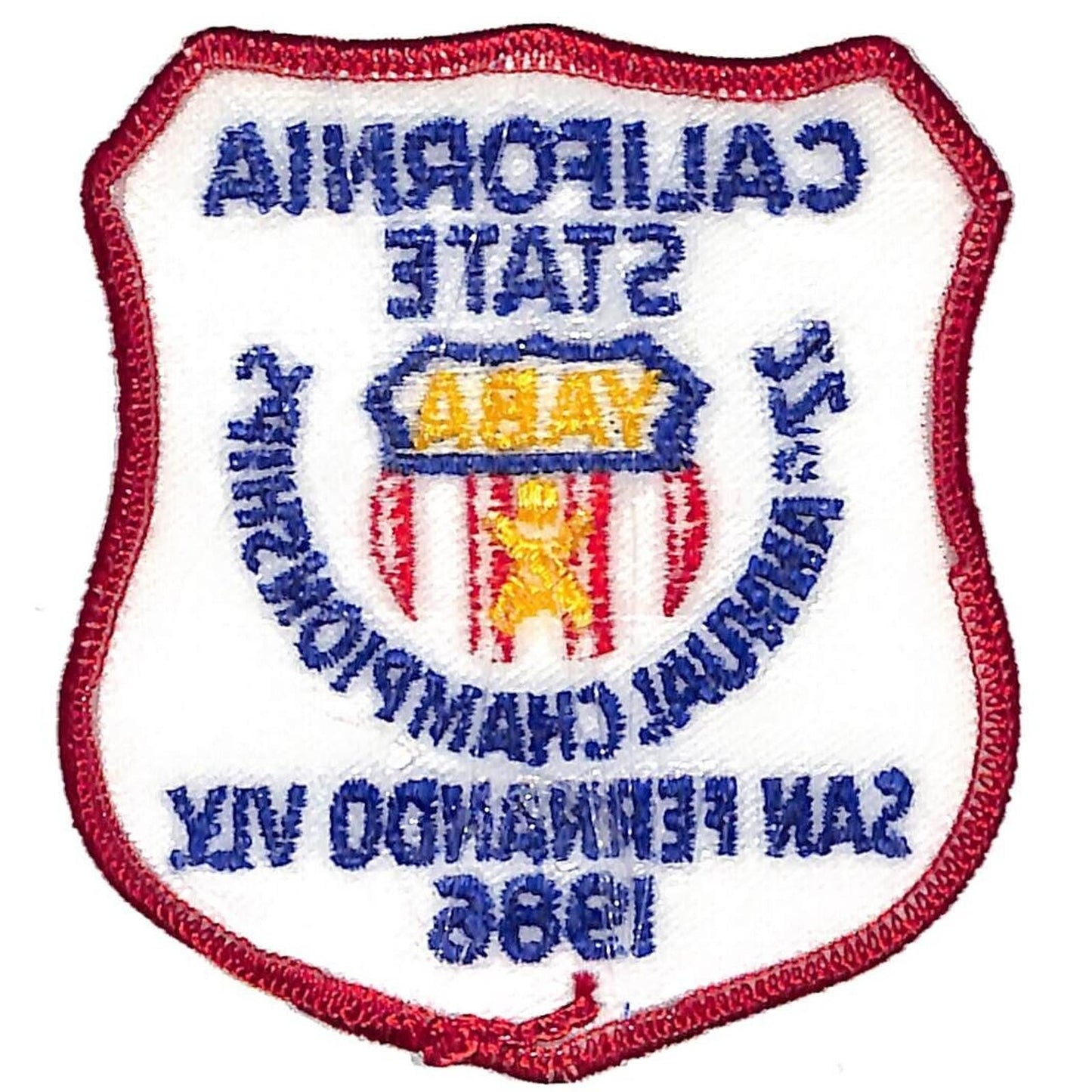 California State 1986 22nd Annual Championships YABA Embroidered Bowling Patch
