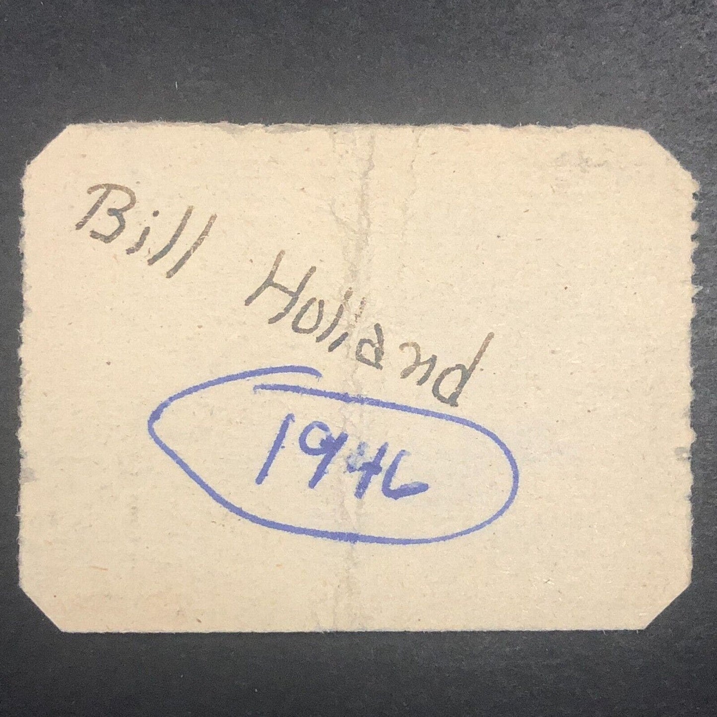 Auto Racing Rain Check Ticket 1946 Williams Grove Speedway Bill Holland #2436