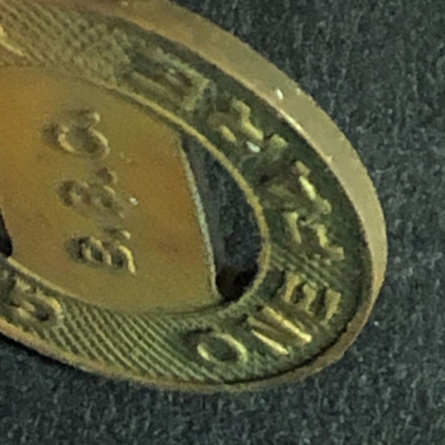 Bainbridge Bus Co (Port Deposit MD) Brass G/F One Fare Transit Token 16mm Scarce