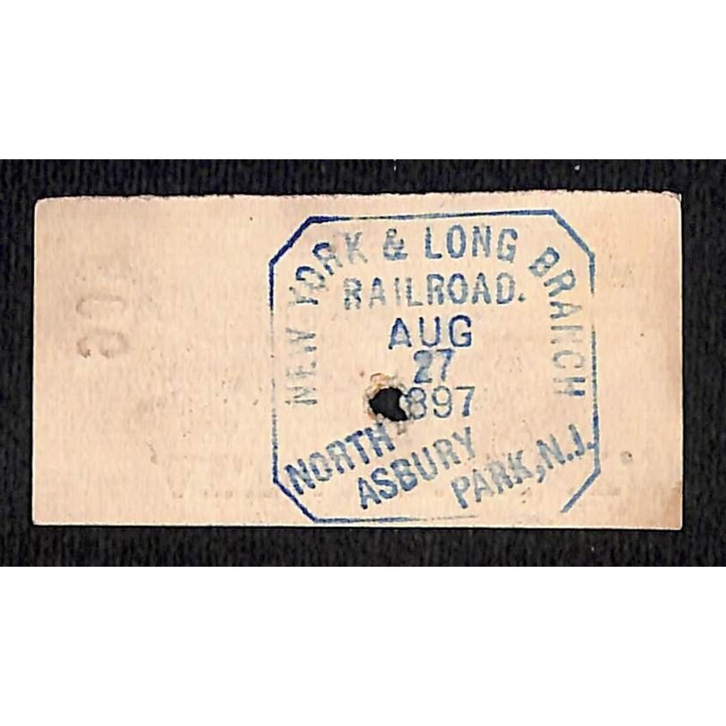 New York & Long Branch Railroad 1897 Albany, NY / North Asbury Park #908