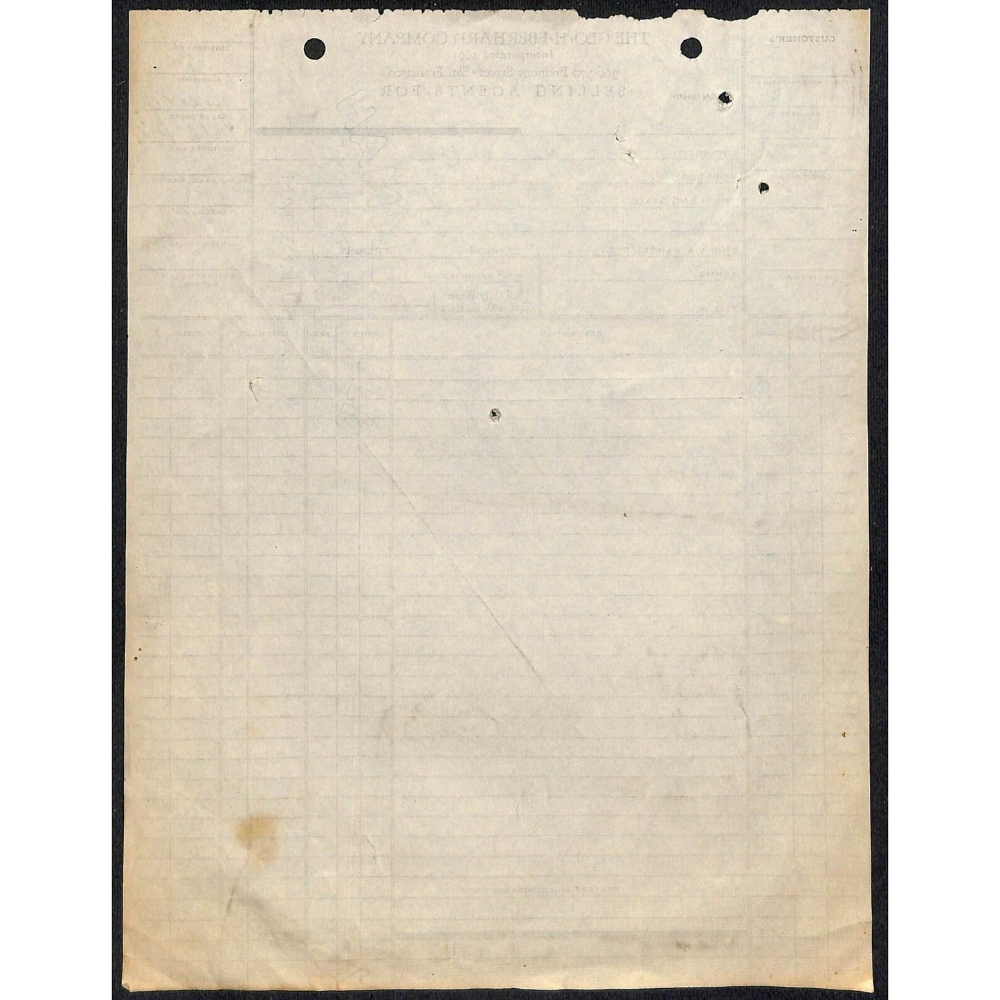 Geo H, Eberhard Butte Montana 1925 Billhead Letterhead - Wilson Drug