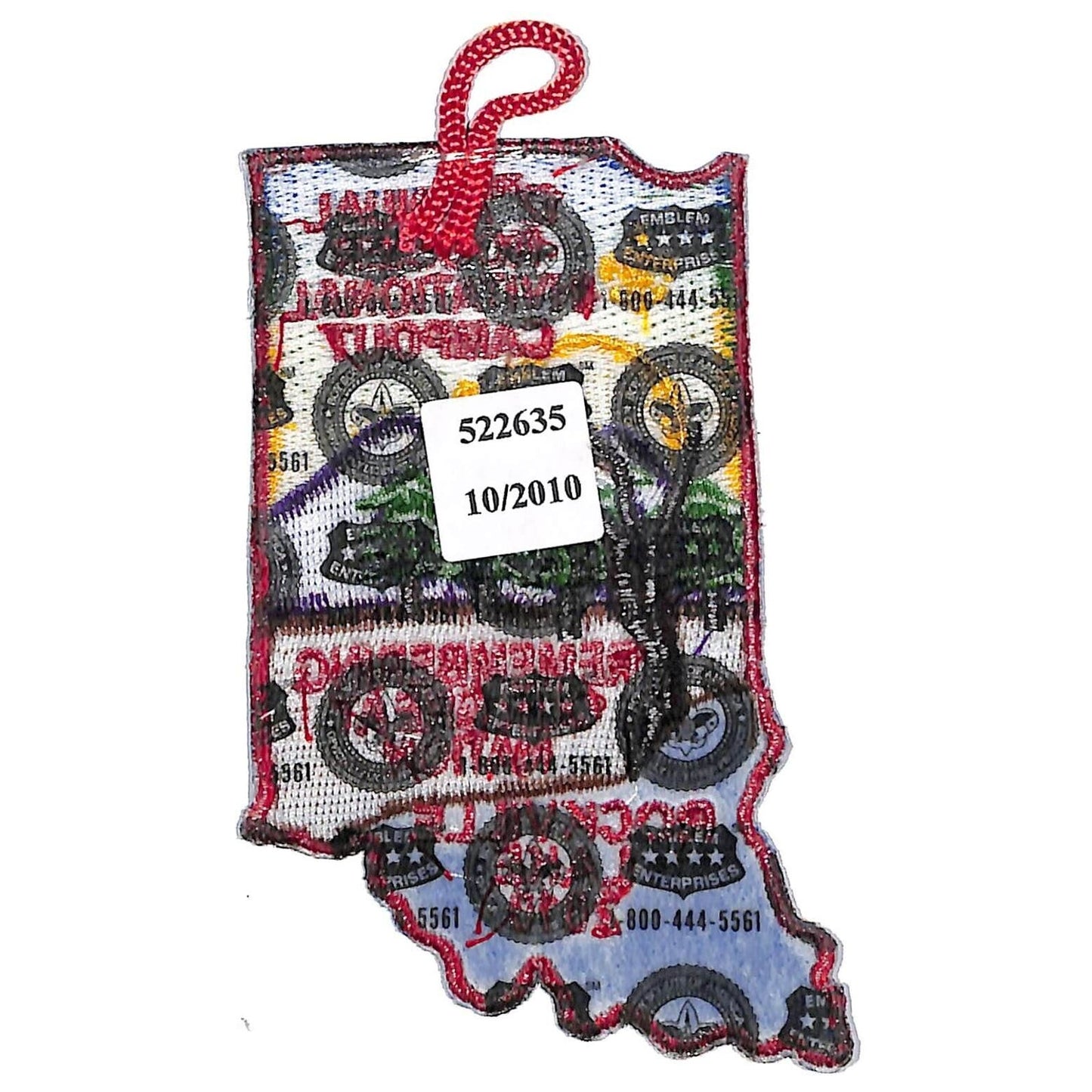 BSA Patch 12th Annual Hoosier Invitational Campout Rockville Lake 2010 Red