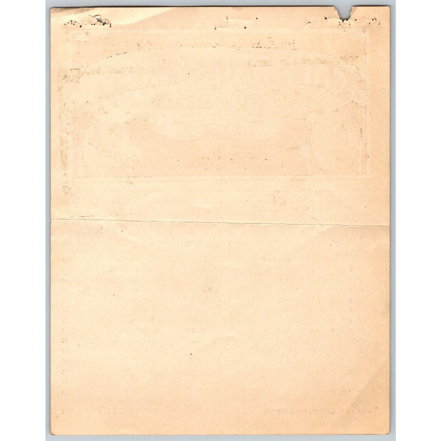 1937 Cole Bros with Clyde Beatty Ken Maynard Circus Route Card NY IL IN OH