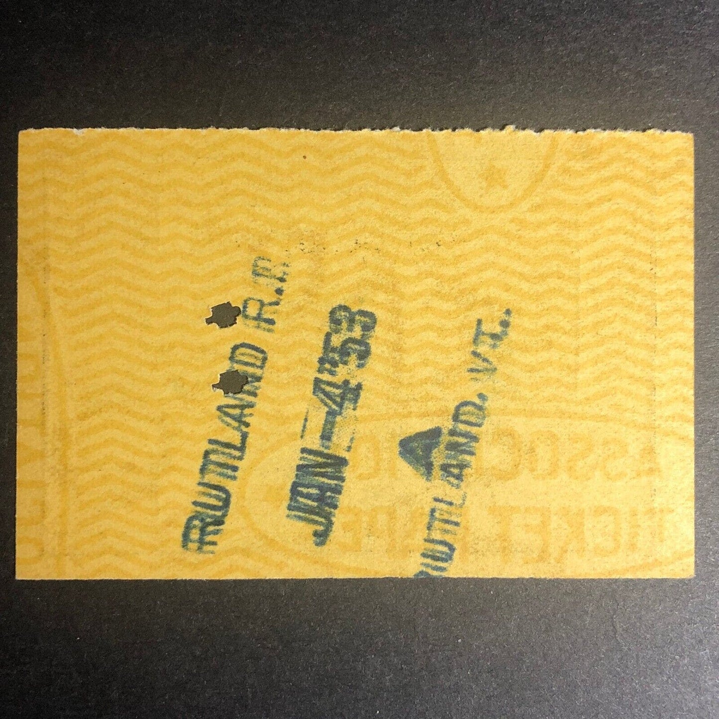 Rutland Railroad Bellows Creek Boston 1953 Ticket Stub #13530