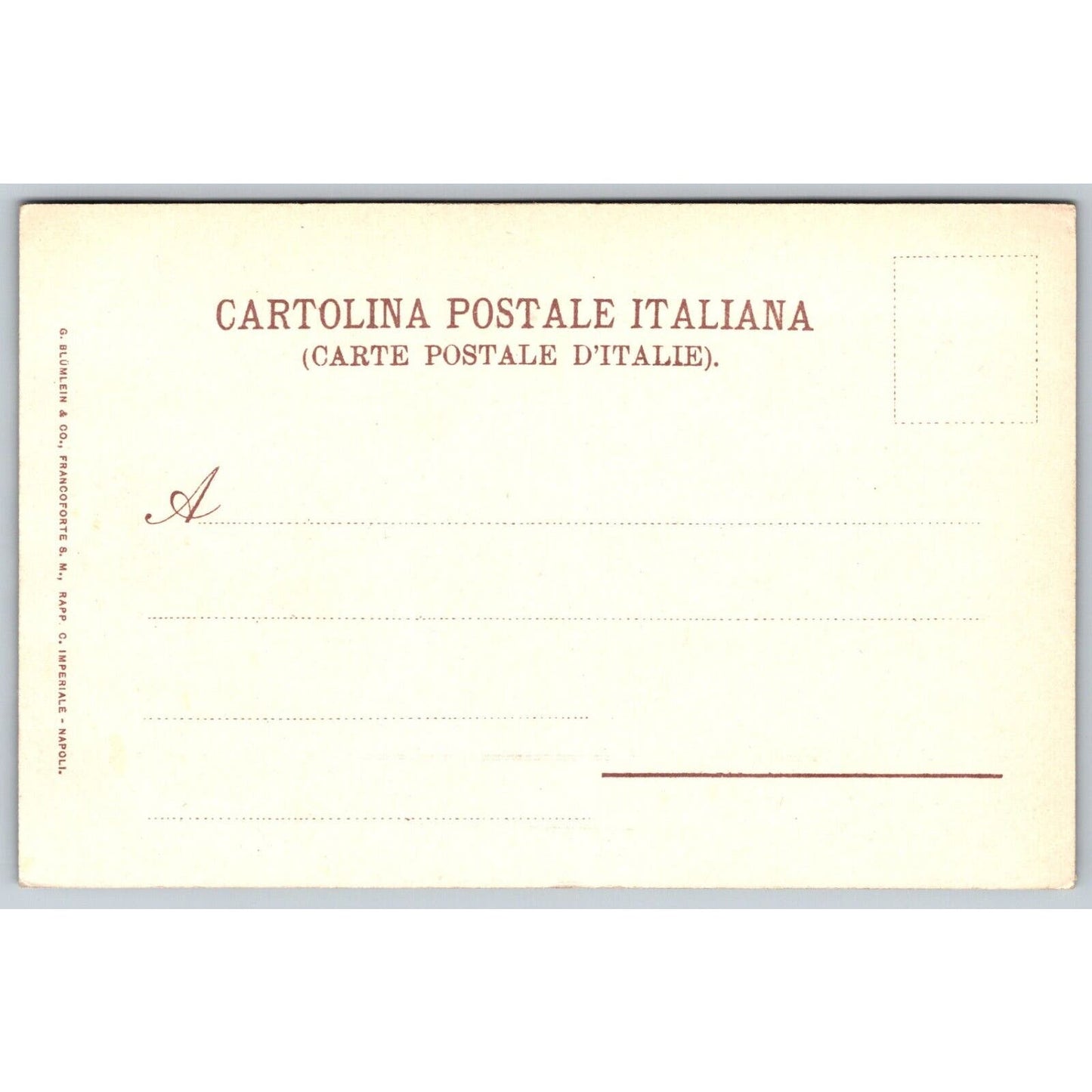 Italian Postcard Amalfi "Hall of the Cathedral" 1901-1907 NP VGC