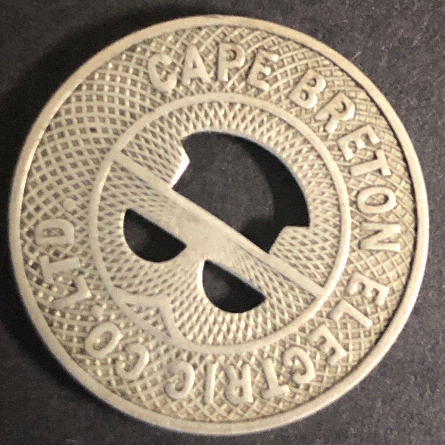 Vintage 19mm Nickel / Brass Cape Breton Electric Co. (Nova Scotia) Token