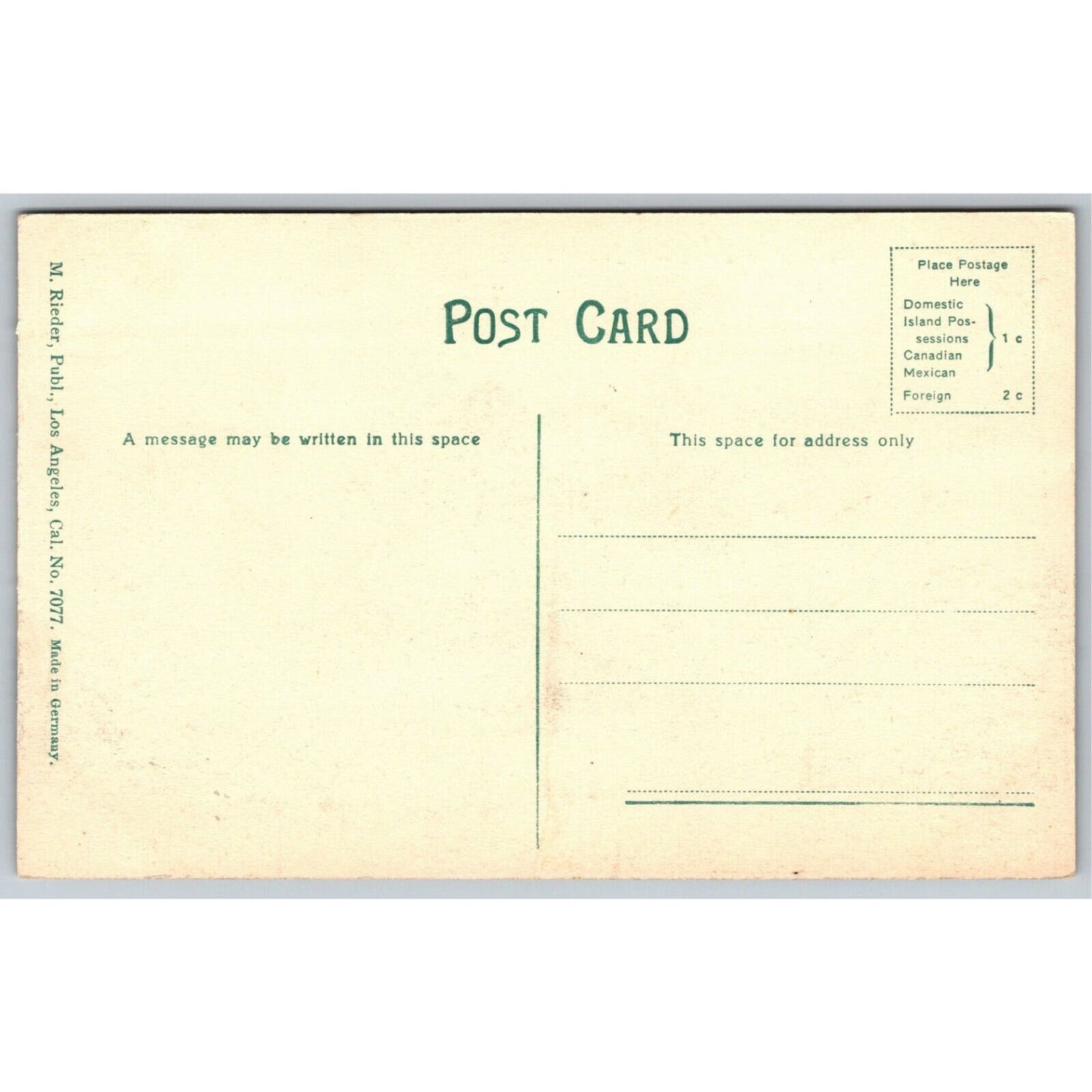 Hotel Coronado, Wilshire Blvd. Los Angeles Postcard - NP c1910-15 VGC