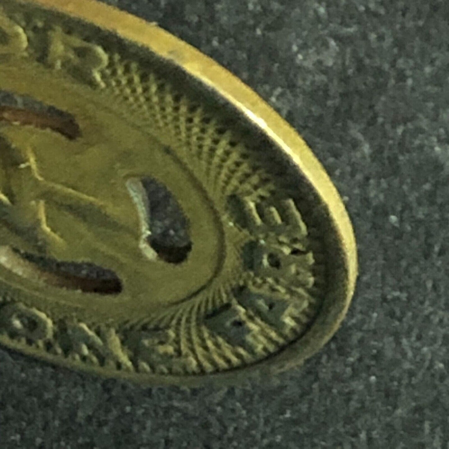 Kingston City Transp. Corp. (NY) Brass G/F One Fare Transit Token "K" 20mm
