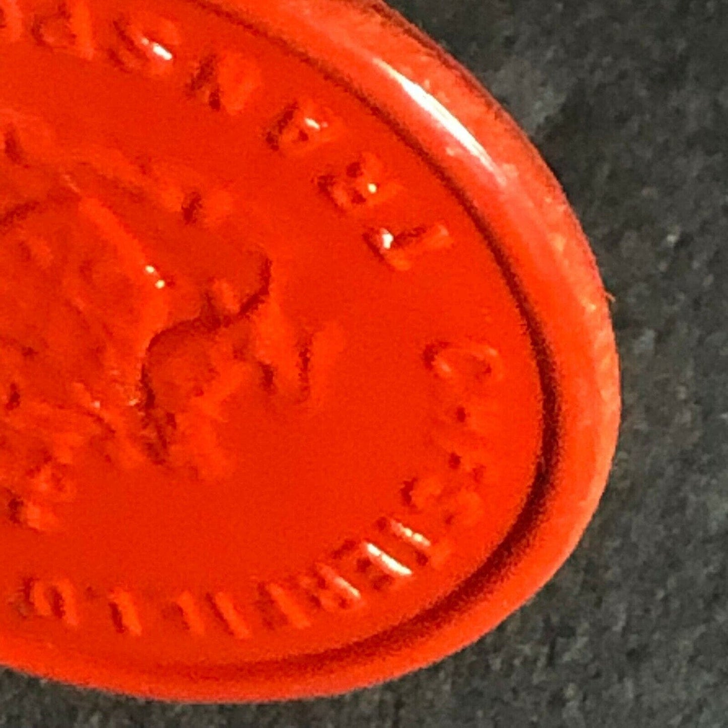 Chesterfield Transport England Plastic Token Red 1D 22mm c50's-60's