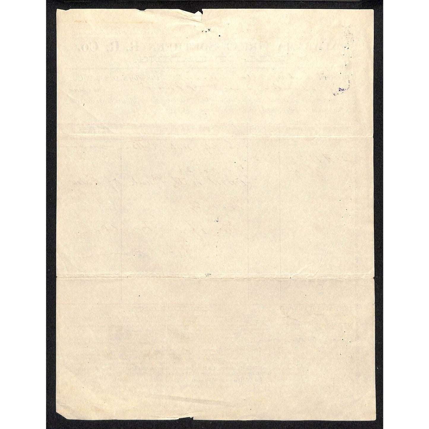 Alabama Great Southern Railroad 1889 Bill of Lading 26,600 Lbs. Cotton Scarce