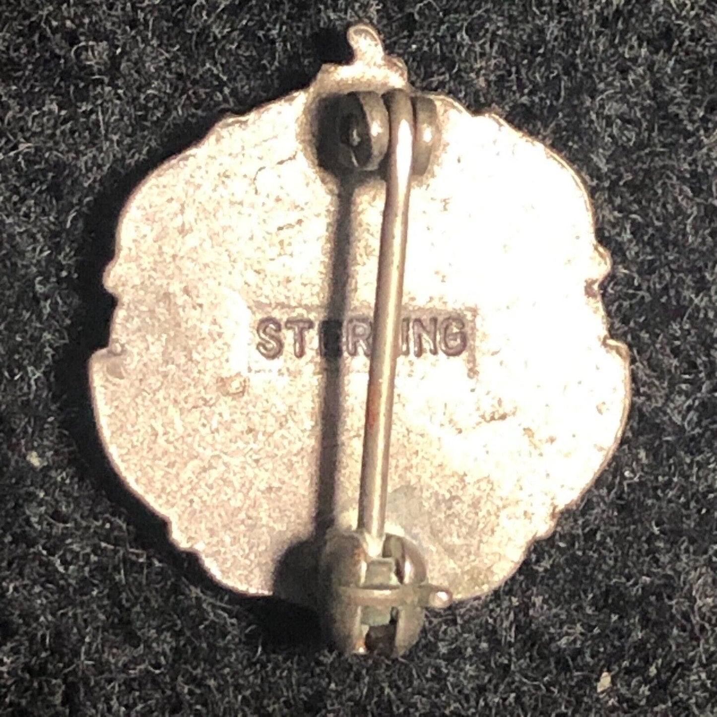 Vintage JCL Junior Classical League w/ Torch Pinback Lapel Pin - Sterling