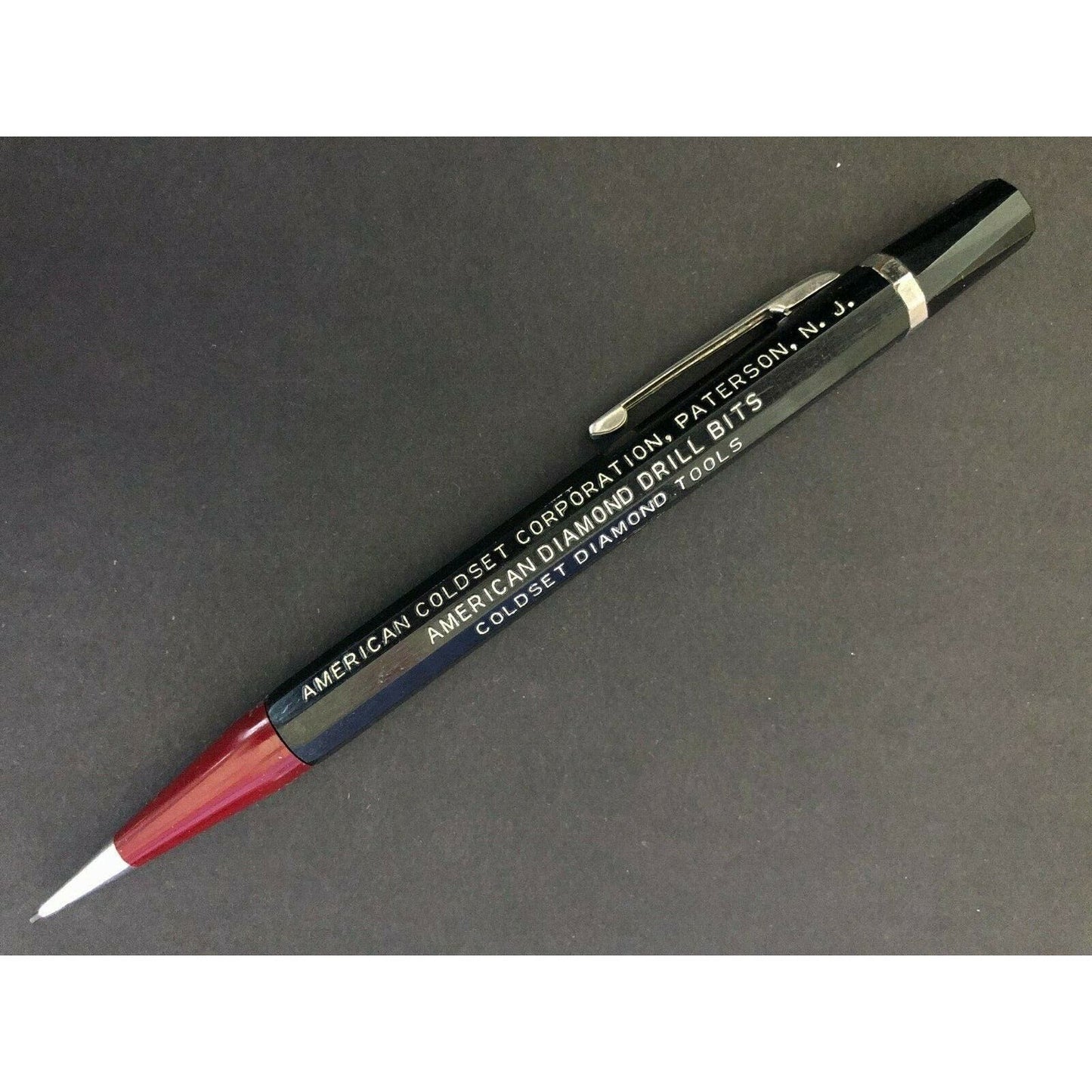 c1940's-50's American Coldset Diamond Drills Patterson, NJ Mech. Adv. Pencil