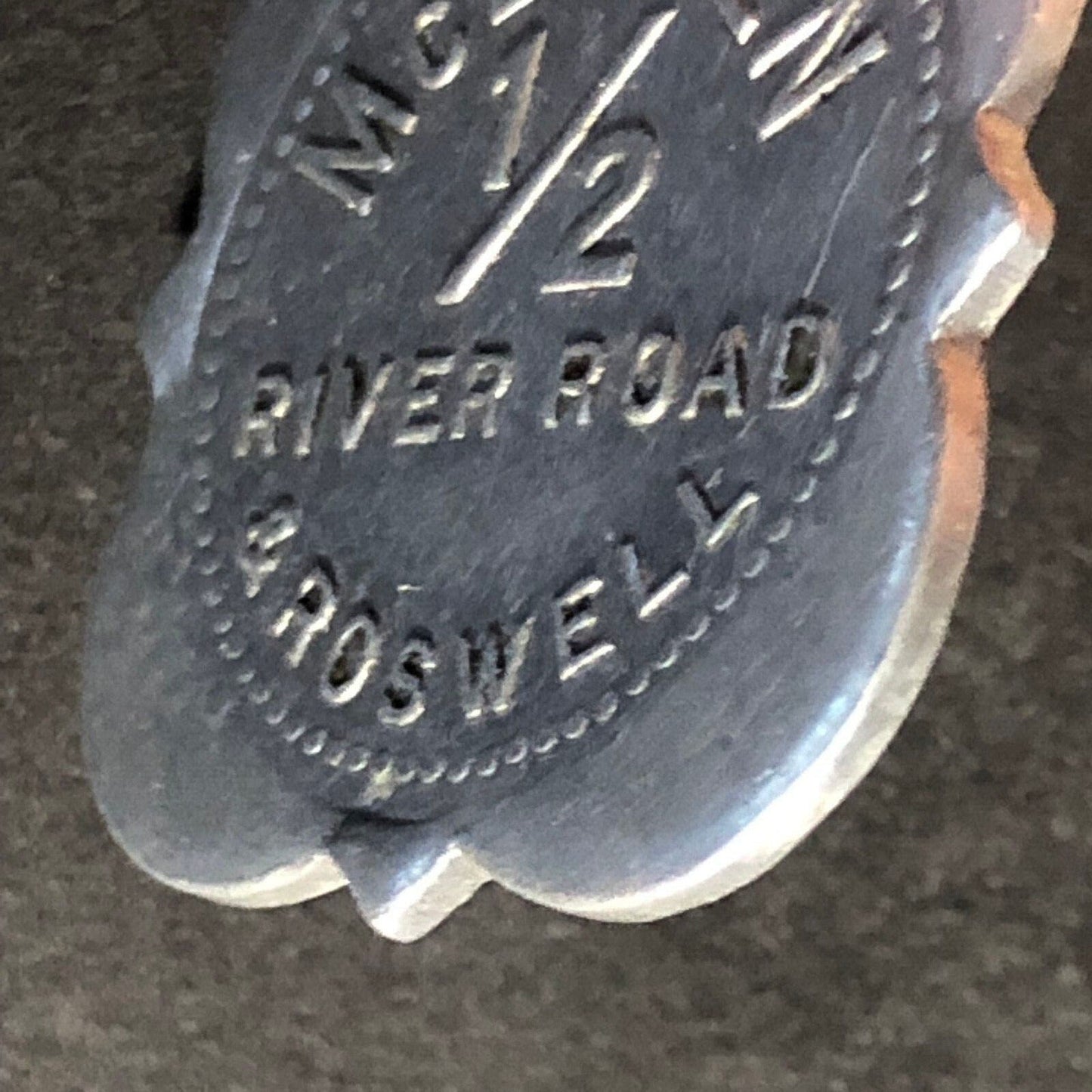 McLaren 1/2 River Road & Roswell (Tonawanda, NY) Scalloped Alum Token 27.8mm
