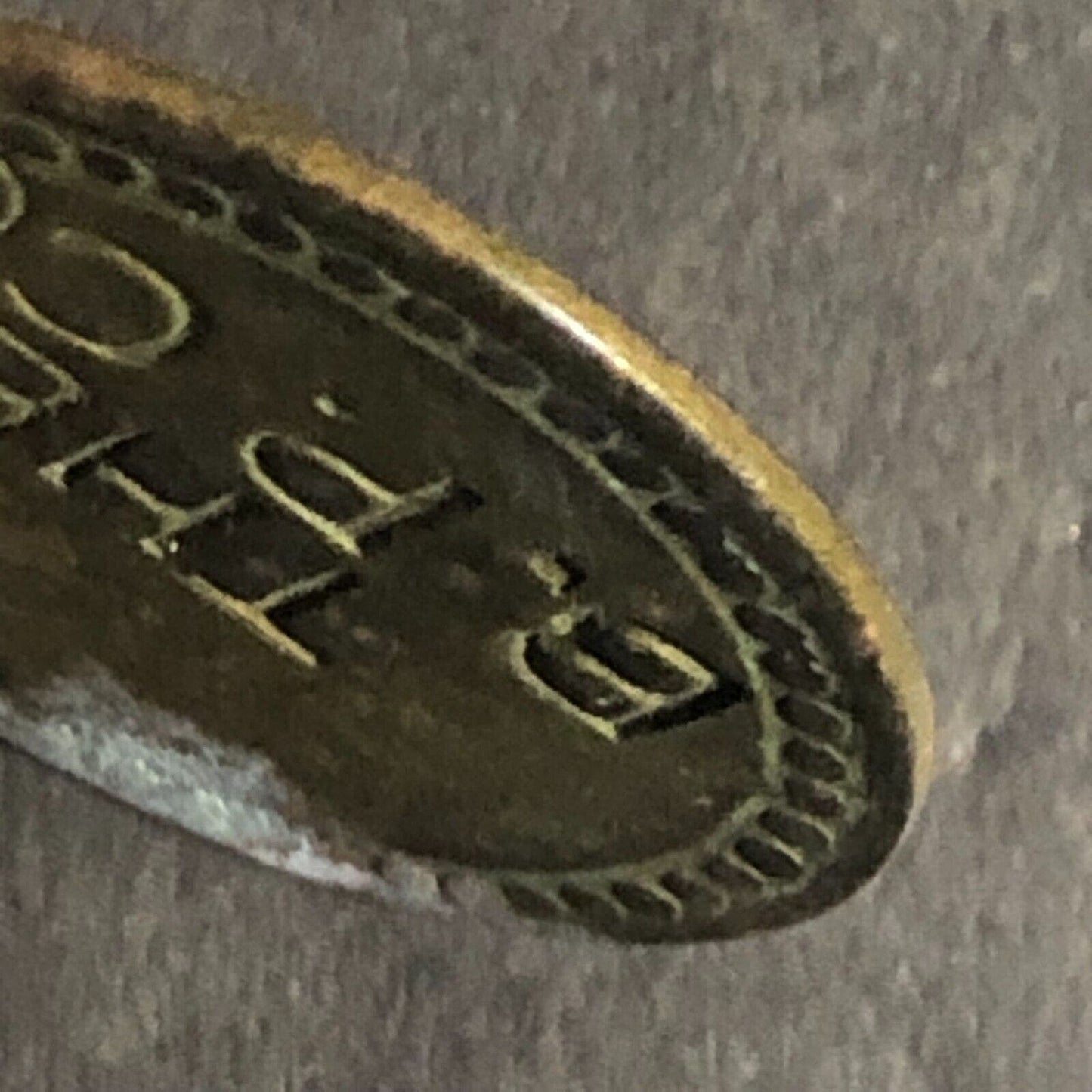 B.P. Co. (Bramble Packing Co. Cambridge, MD) Brass Token 21mm Scarce